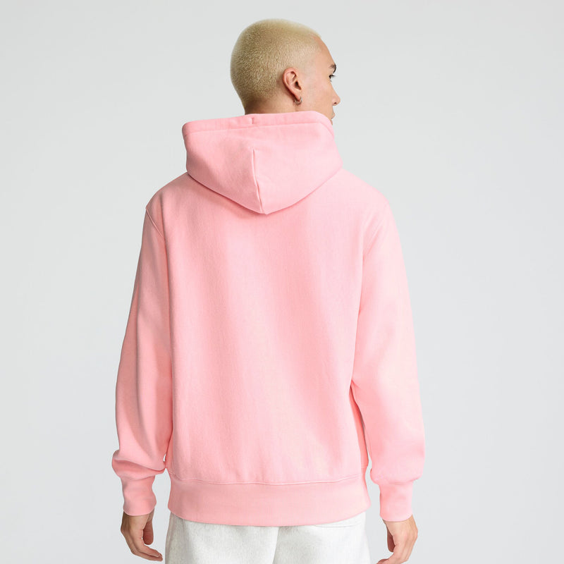 Champion Reverse Weave Hoodie, C Logo in Pink Bow
