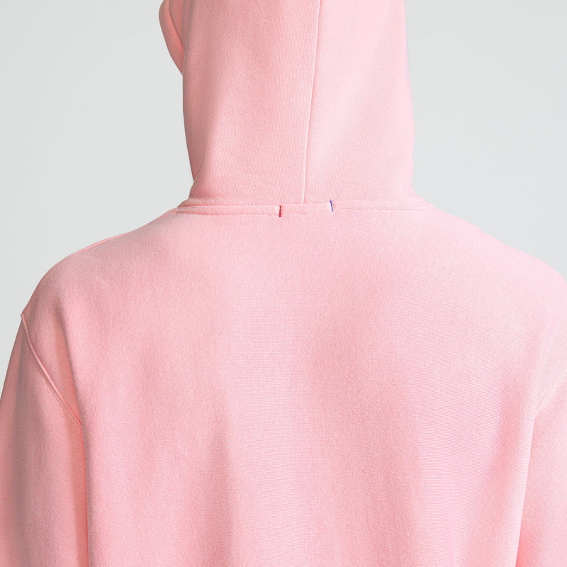 Champion Reverse Weave Hoodie, C Logo in Pink Bow