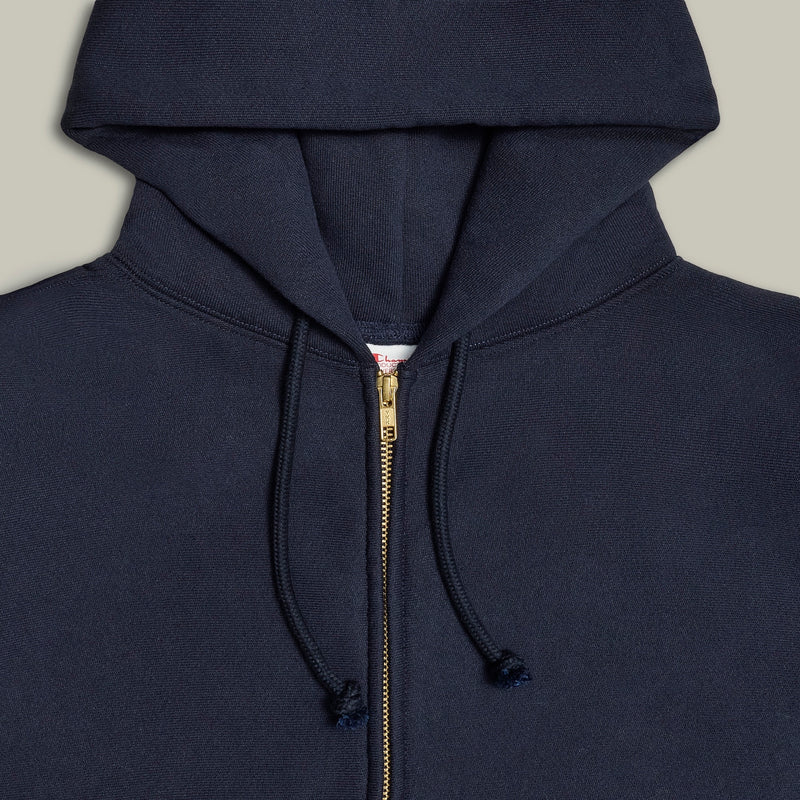 Champion USA Reverse Weave® Zip Hooded Sweatshirt in Athletic Navy