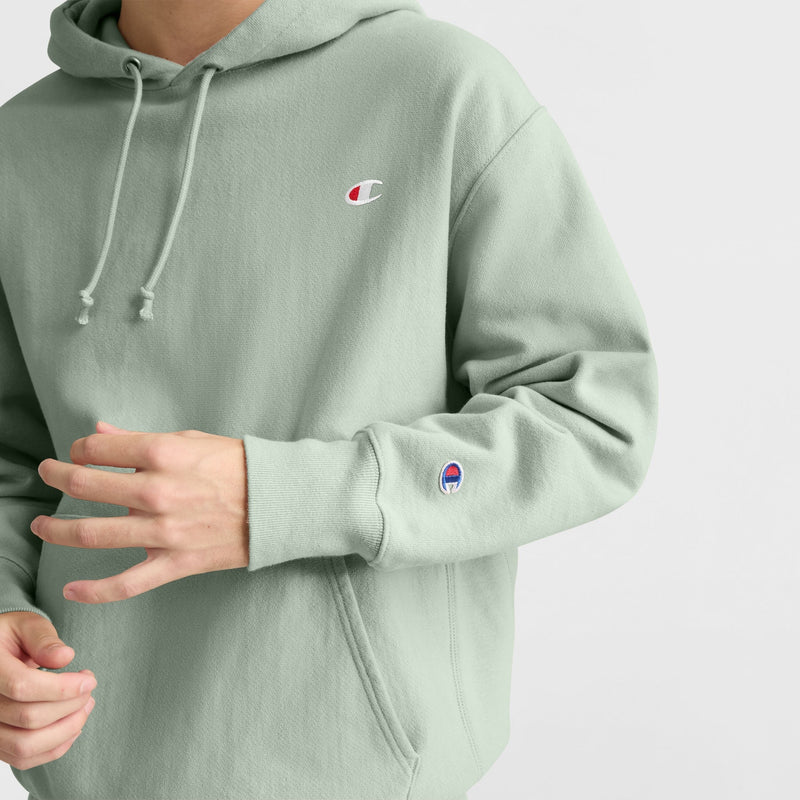 Reverse Weave Dropped Shoulder Hoodie