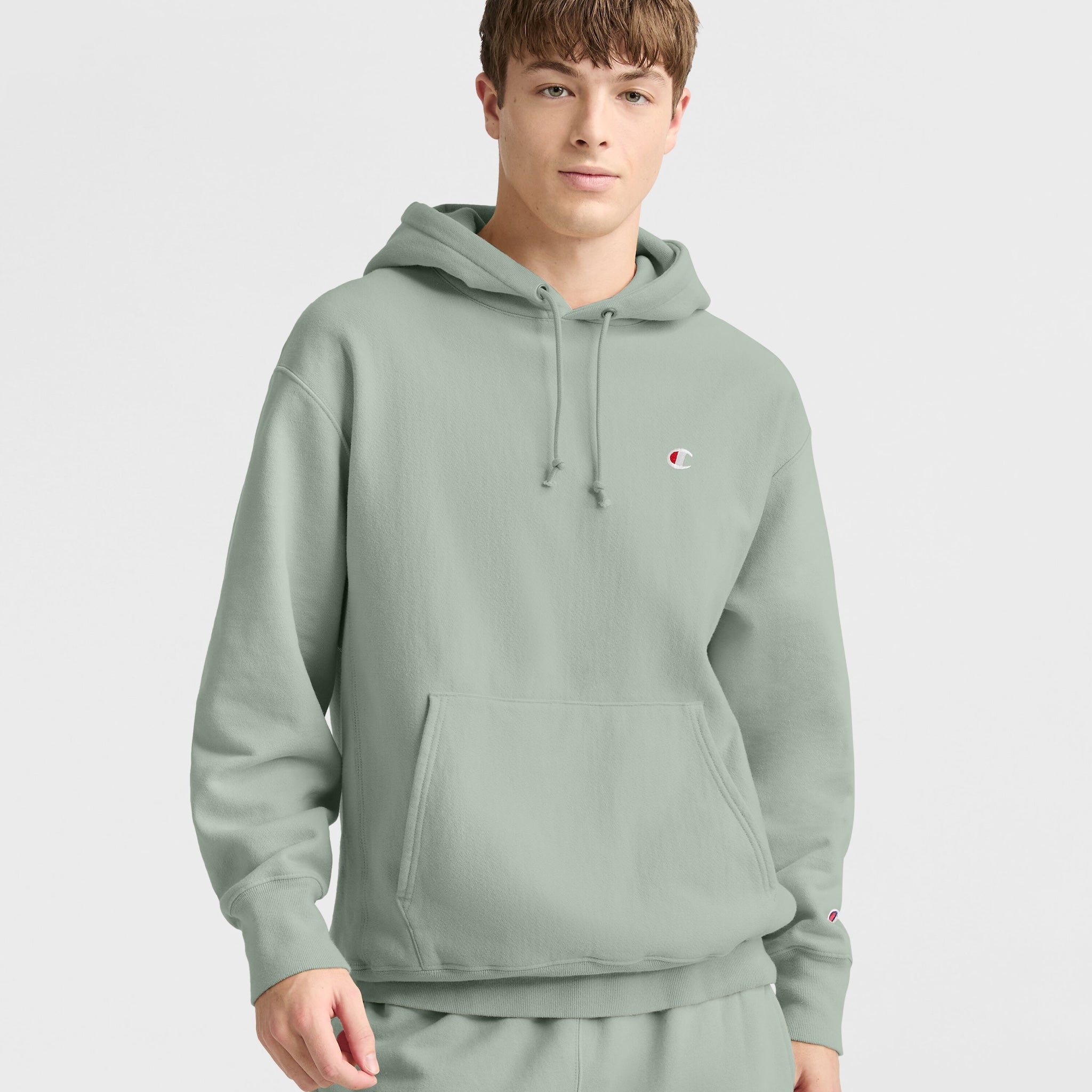 Reverse Weave Dropped Shoulder Hoodie Champion