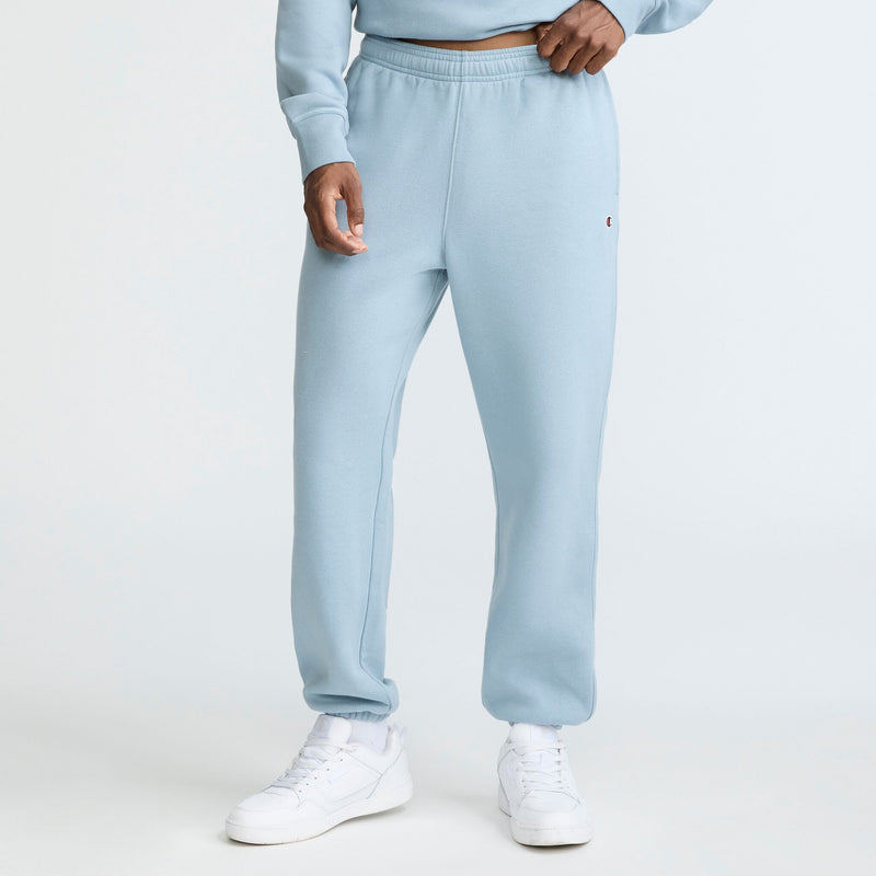 Powerblend Sweatpants, Relaxed Hem, C Logo