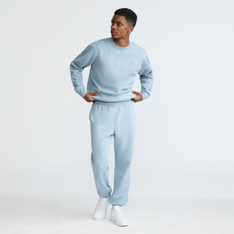 Powerblend Sweatpants, Relaxed Hem, C Logo