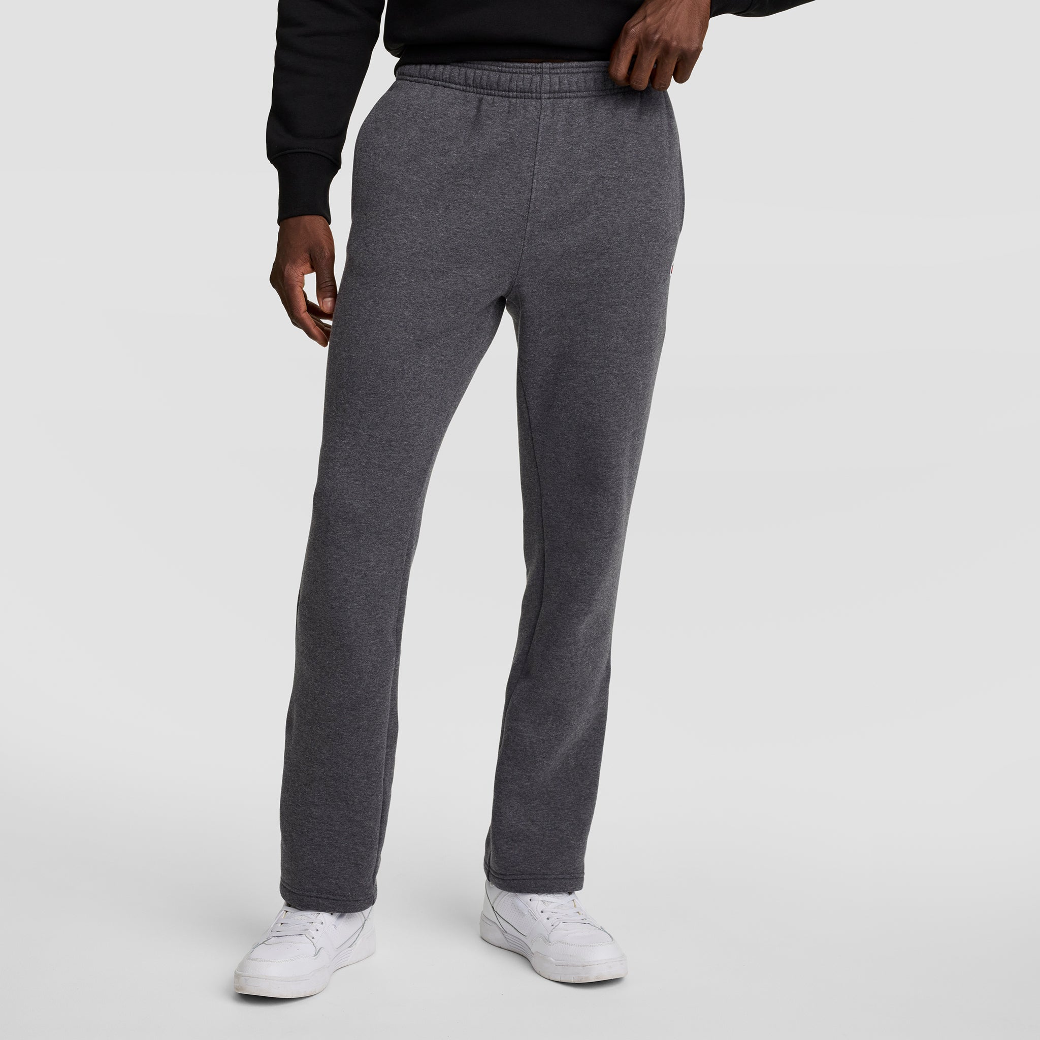 Powerblend Sweatpants, Open Hem, C Logo - Champion