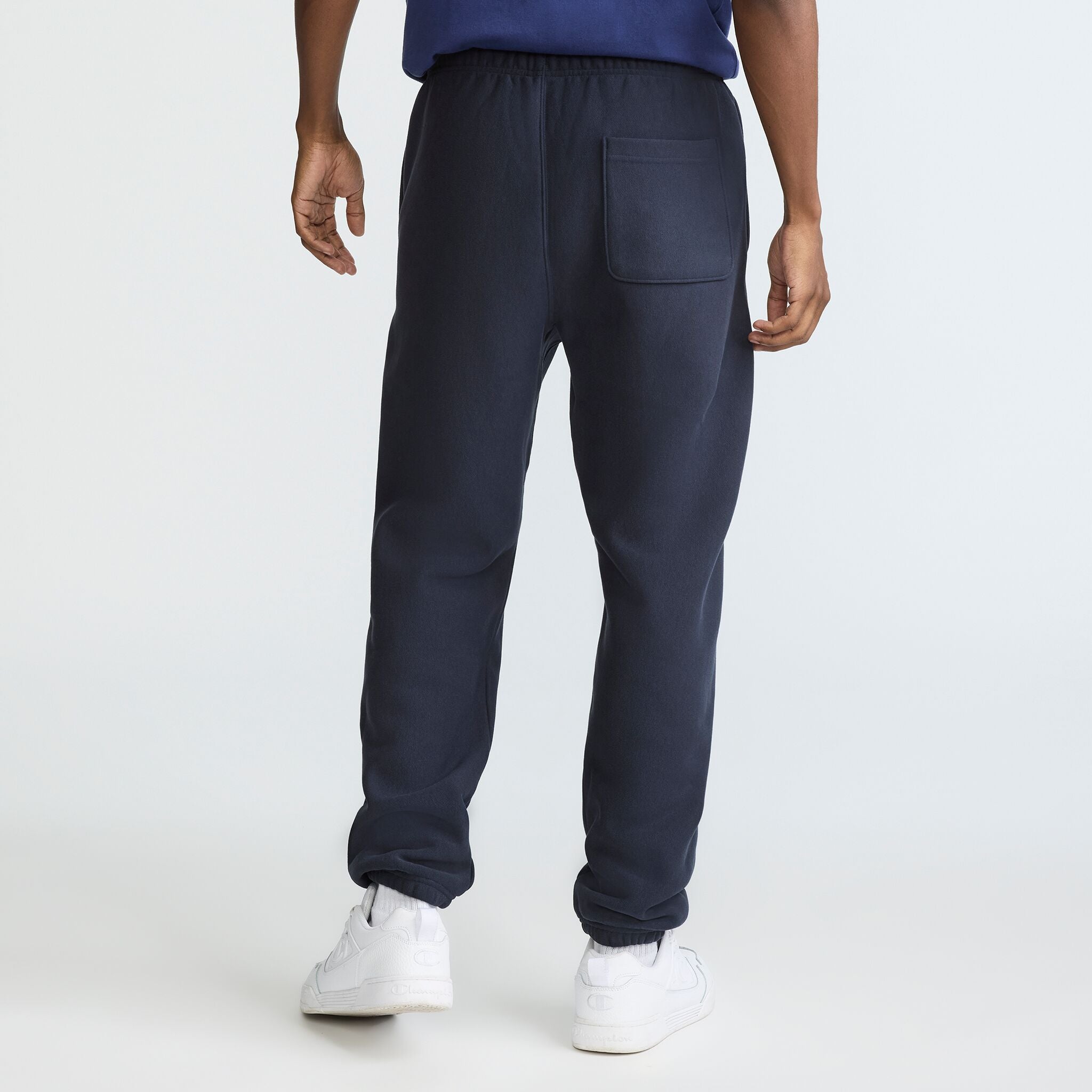 Champion Reverse Weave Sweatpants, C Logo in Deep Navy