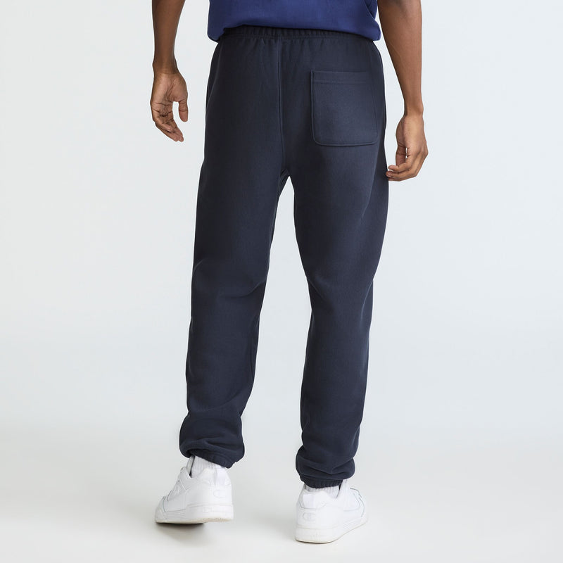 Champion Reverse Weave Sweatpants, C Logo in Deep Navy