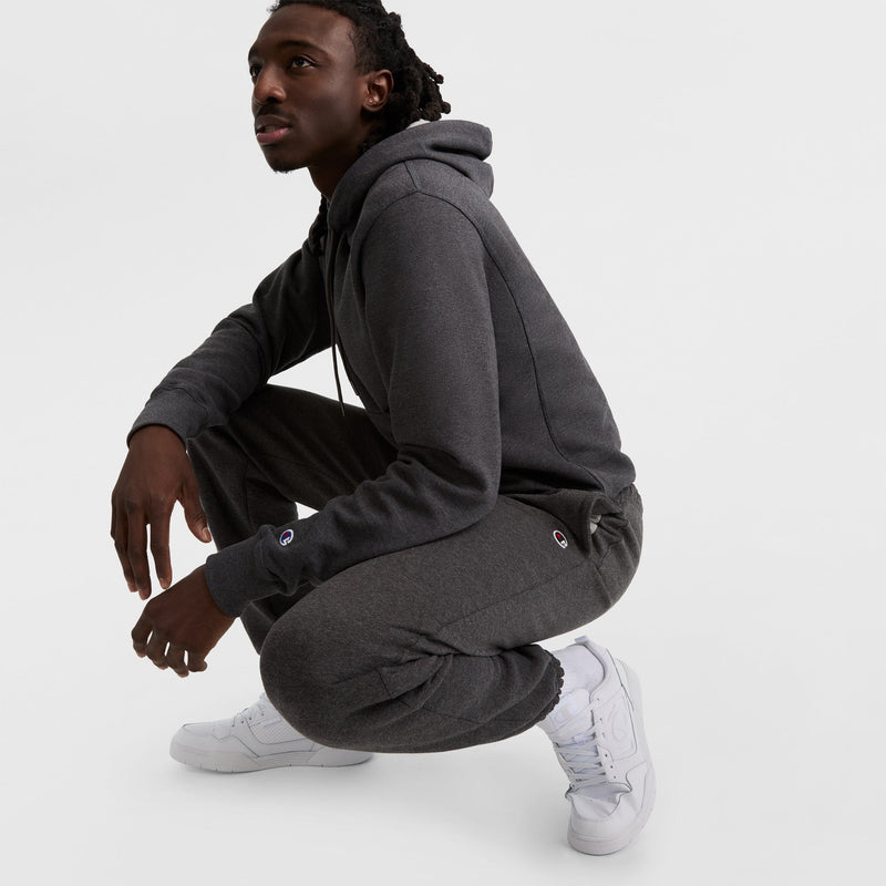 Powerblend Sweatpants, Relaxed Hem, C Logo