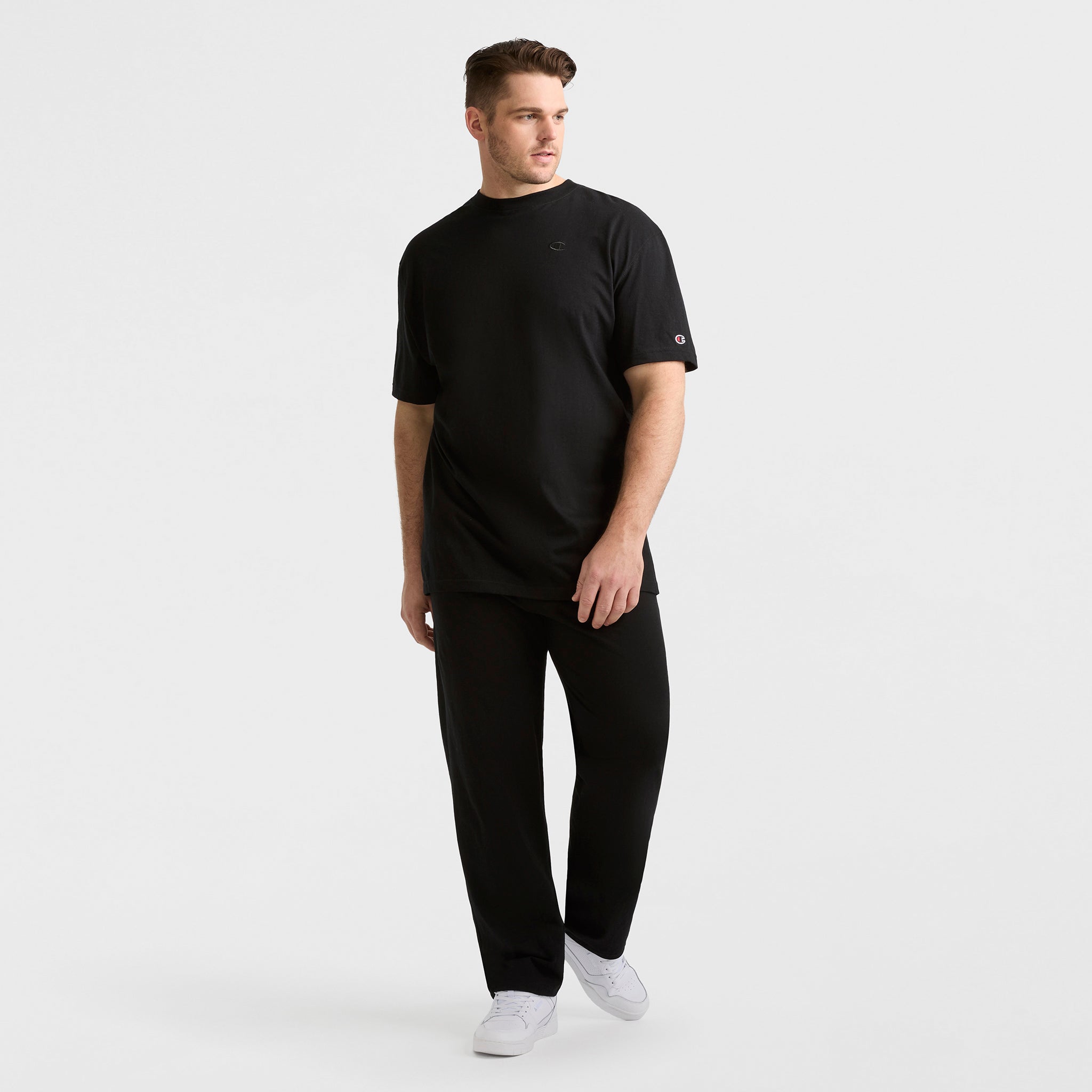 Lightweight Lounge Pants, Open Hem, C Logo - Big & Tall - Champion