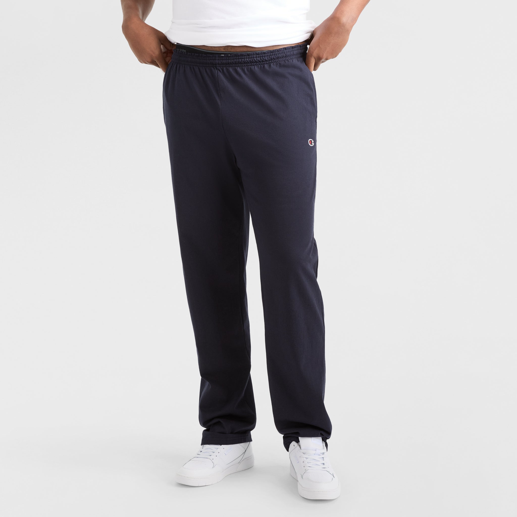 Lightweight Lounge Pants, Open Hem, C Logo - Big & Tall - Champion