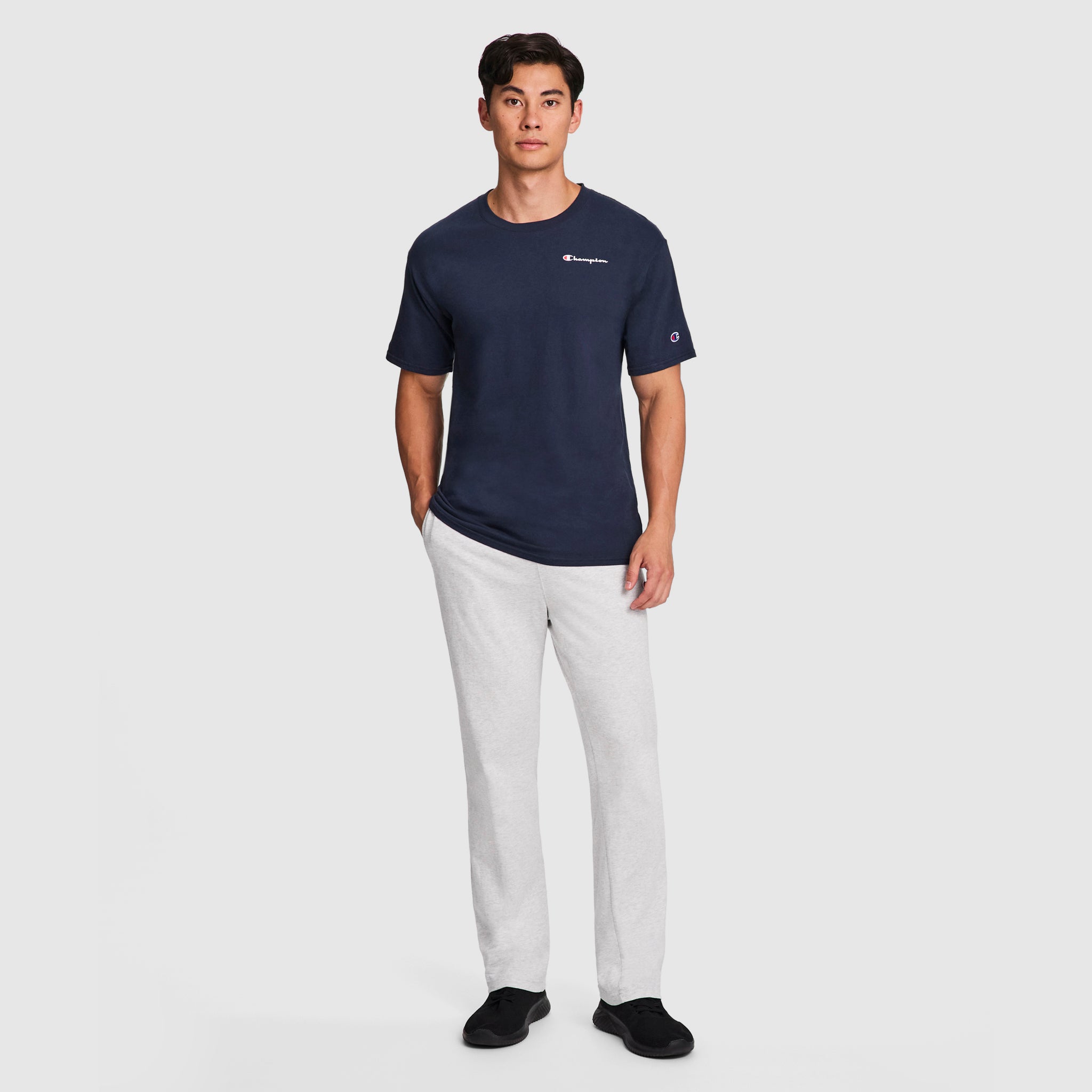 Champion 七分袖カットソー STANDARD 20 CALIFORNIA Lightweight Lounge Pants, Open Hem, C Logo – Champion