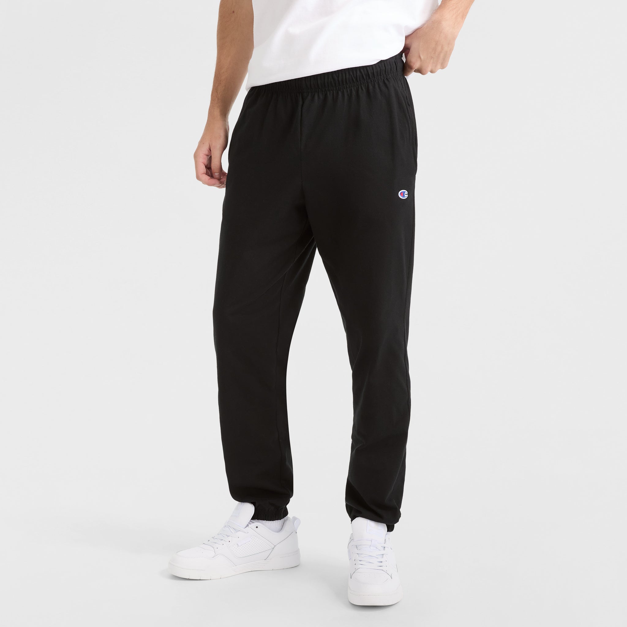 Lightweight Lounge Pants, Cinched Hem, C Logo - Main Image