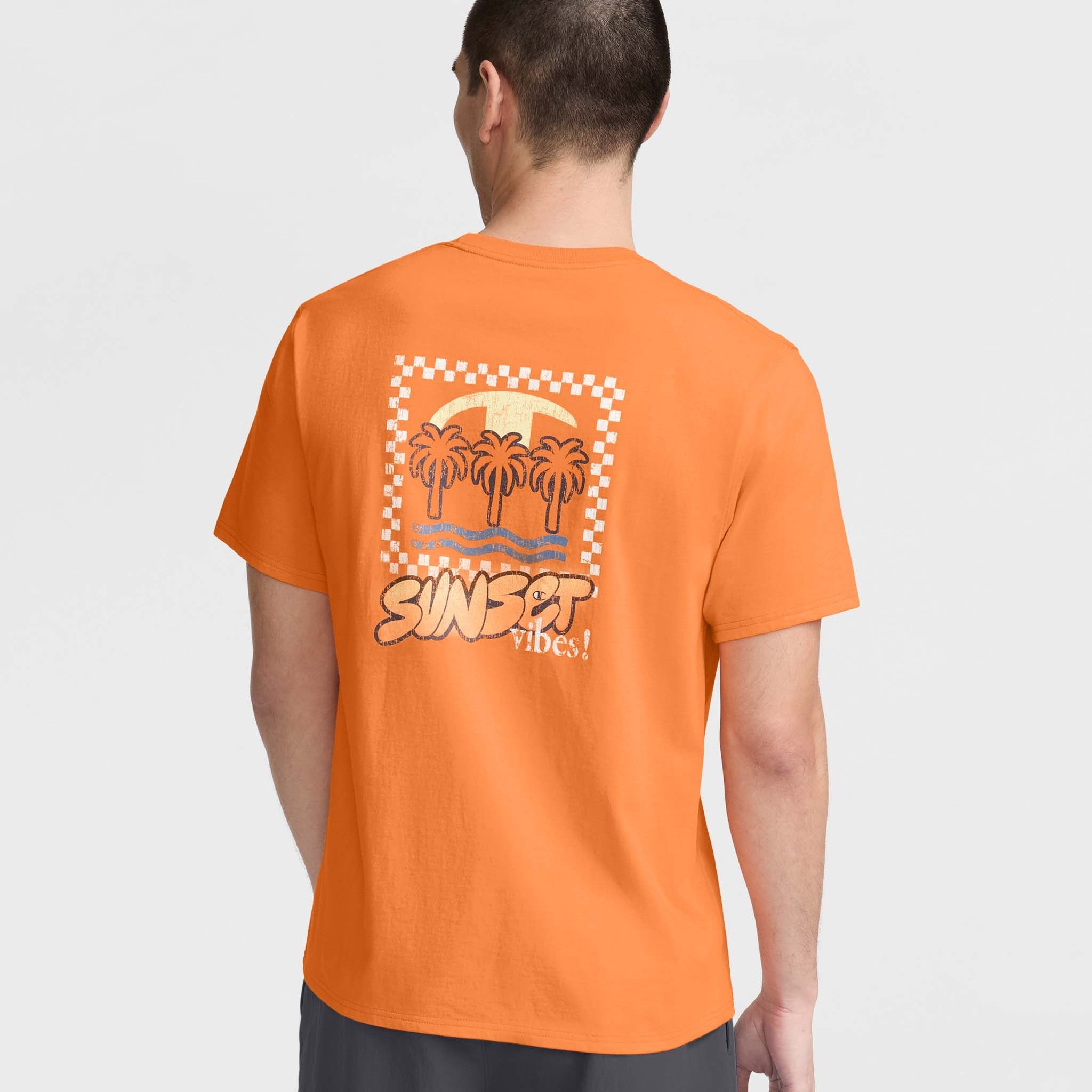 Classic Graphic T-Shirt, Sunset Vibes Champion - Main Image