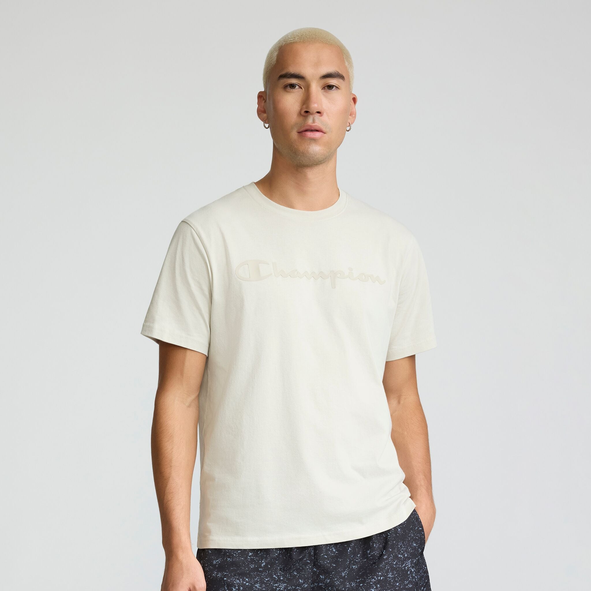 Classic Graphic T-Shirt, Tonal Script Logo – Champion