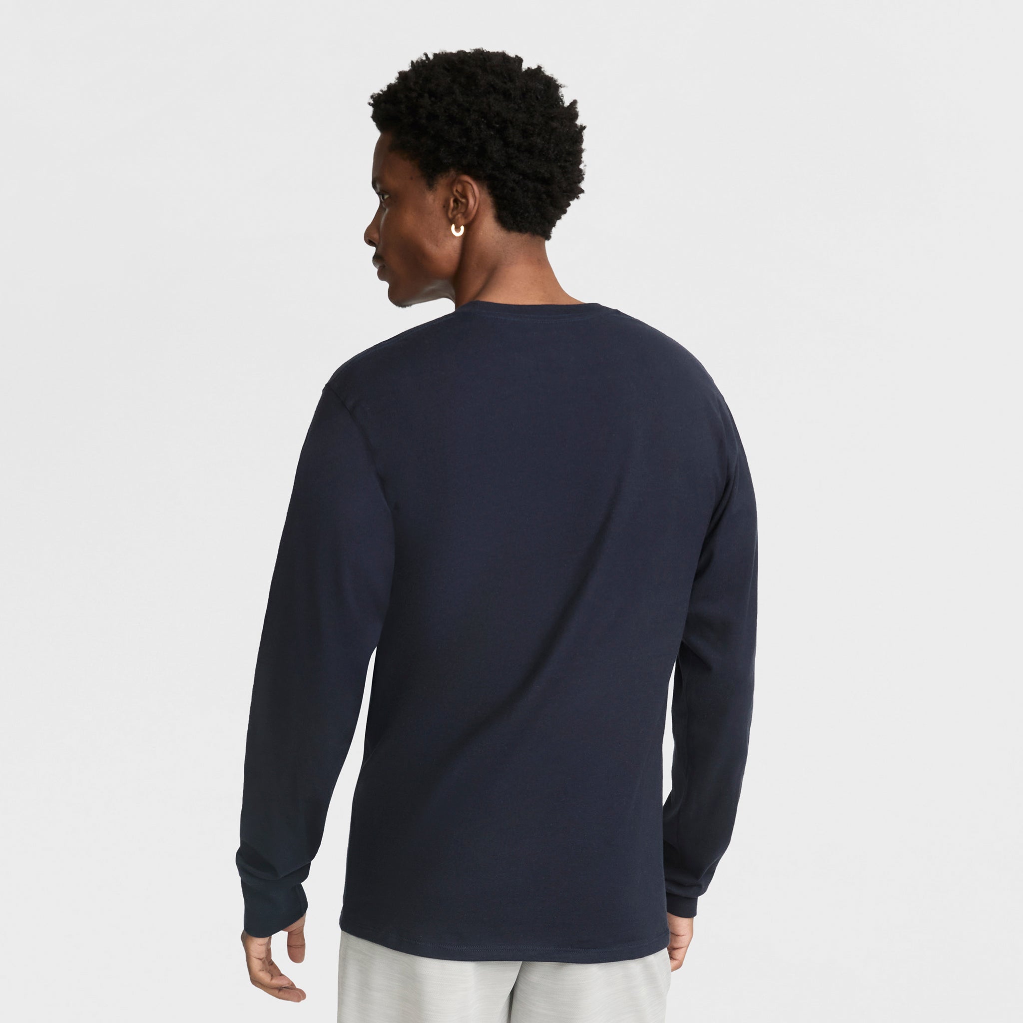 Classic Graphic Long-Sleeve T-Shirt, Script Logo - Champion