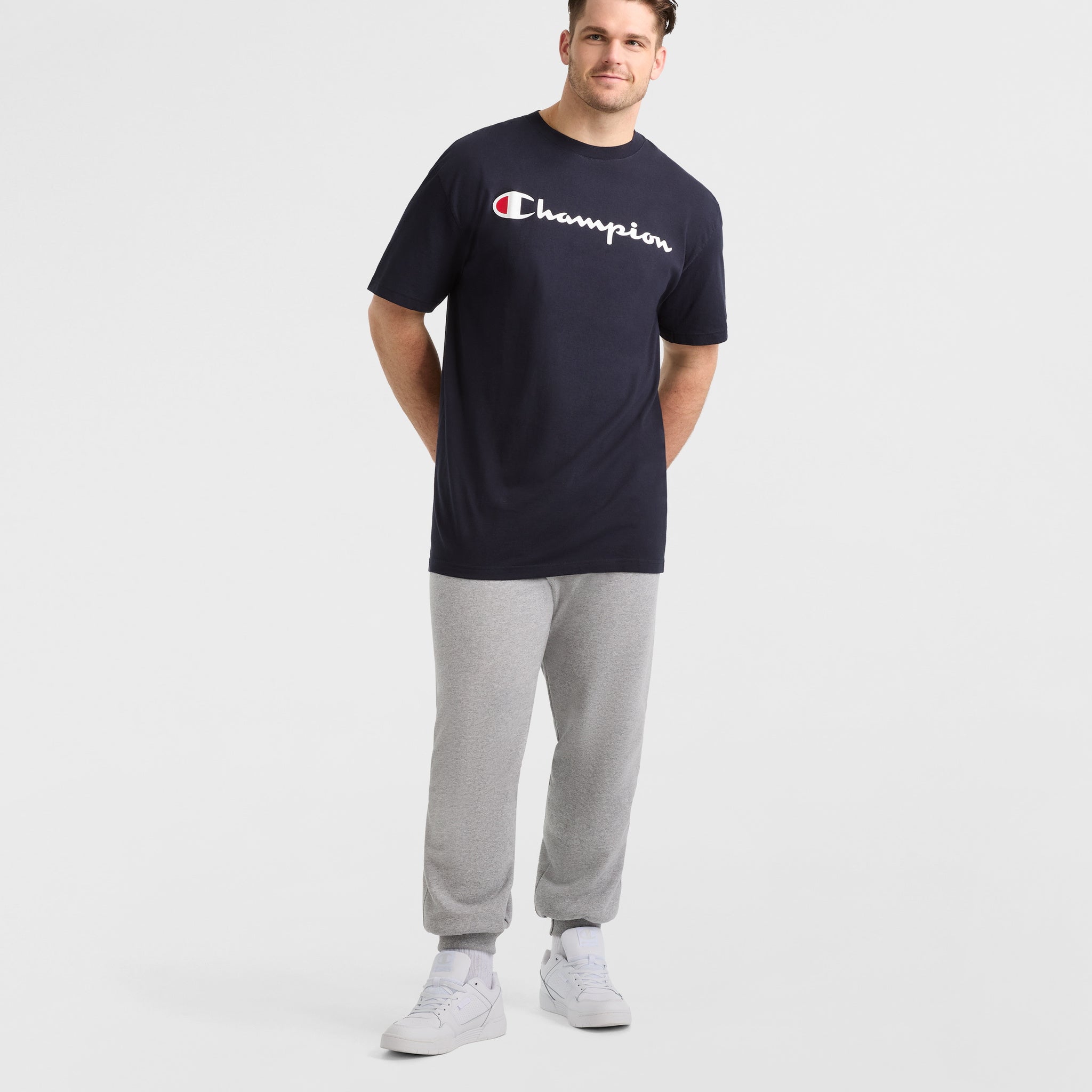 Classic Graphic T-Shirt, Script Logo - Big & Tall - Champion