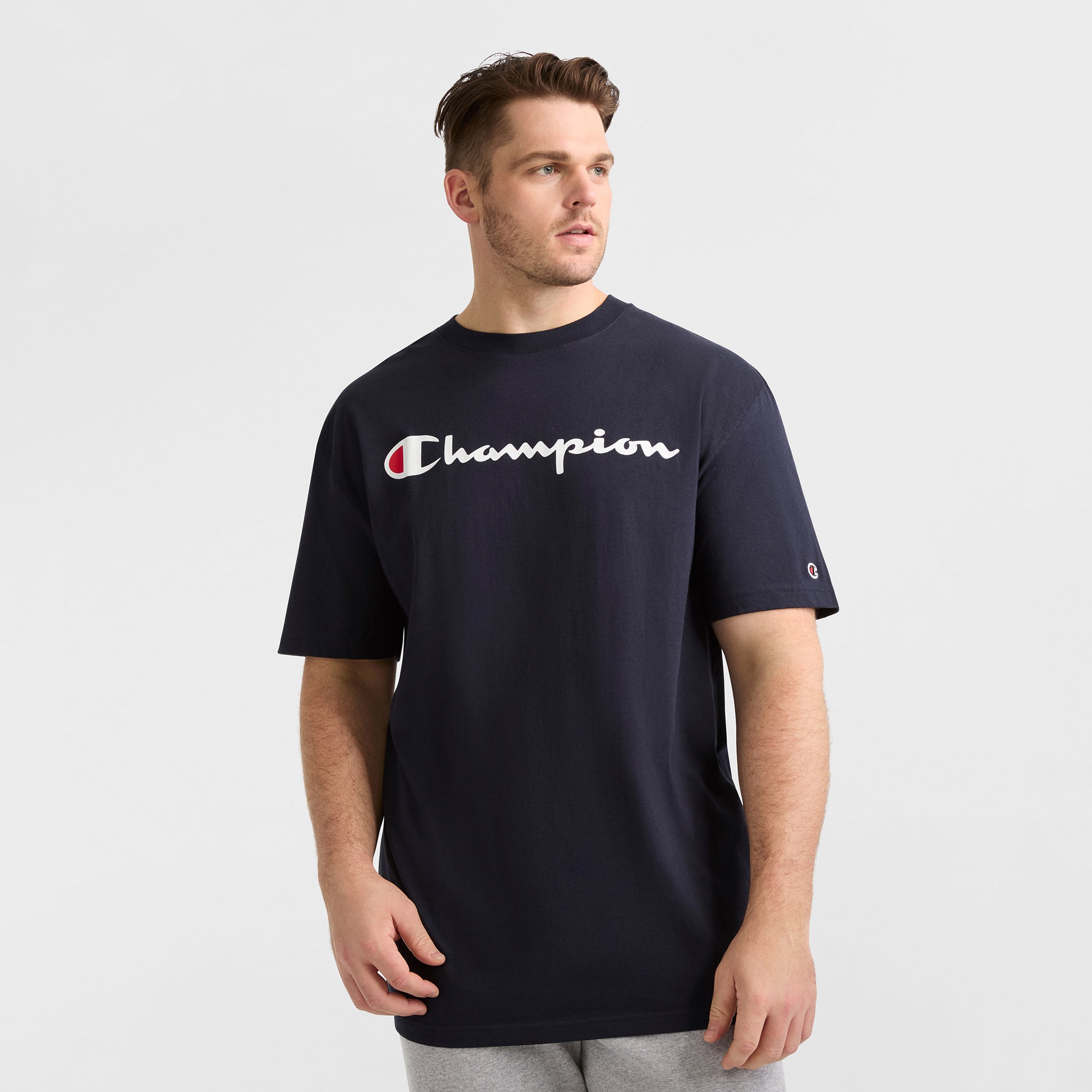 Classic Graphic T-Shirt, Script Logo - Big & Tall - Champion