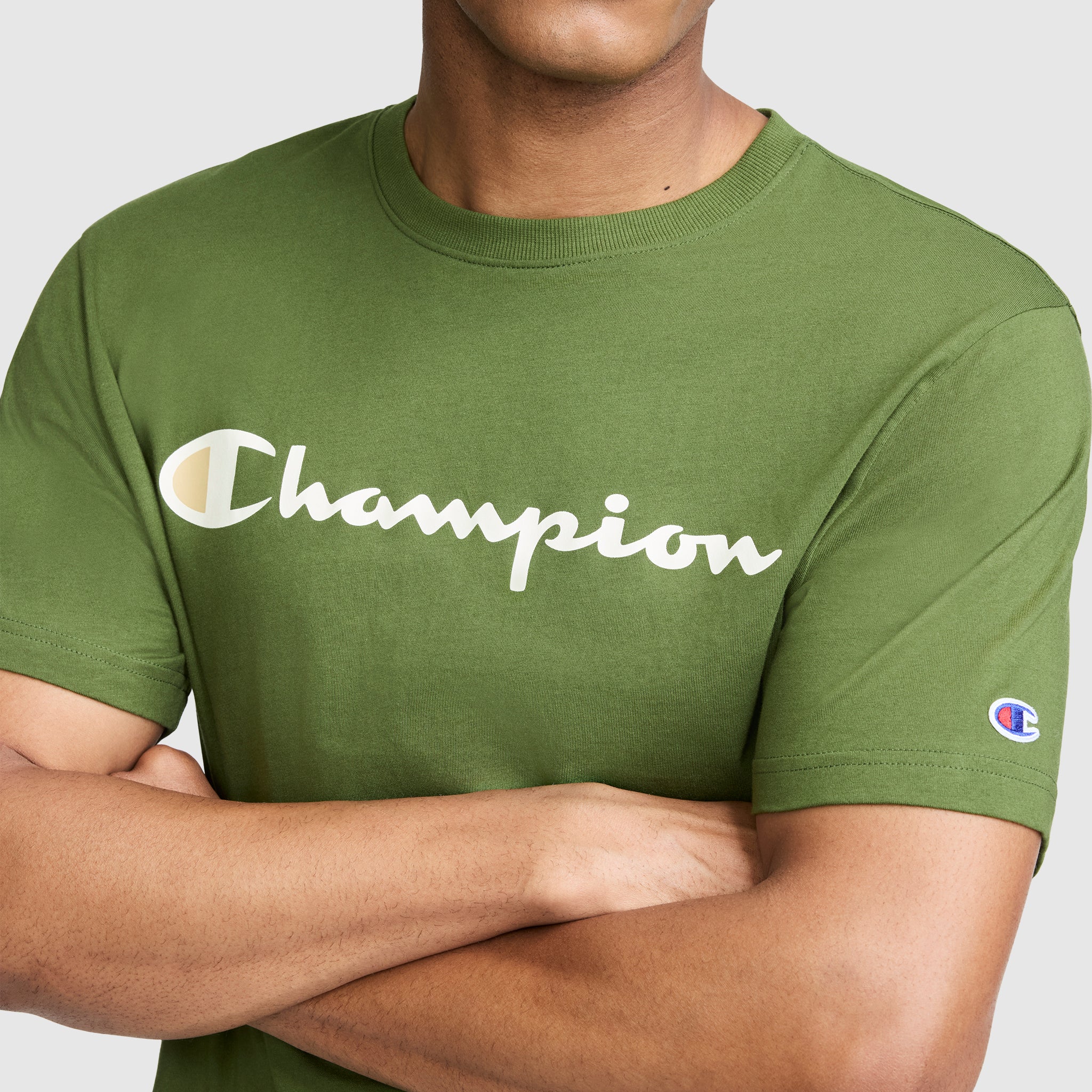 Classic Graphic T-Shirt, Script Logo – Champion