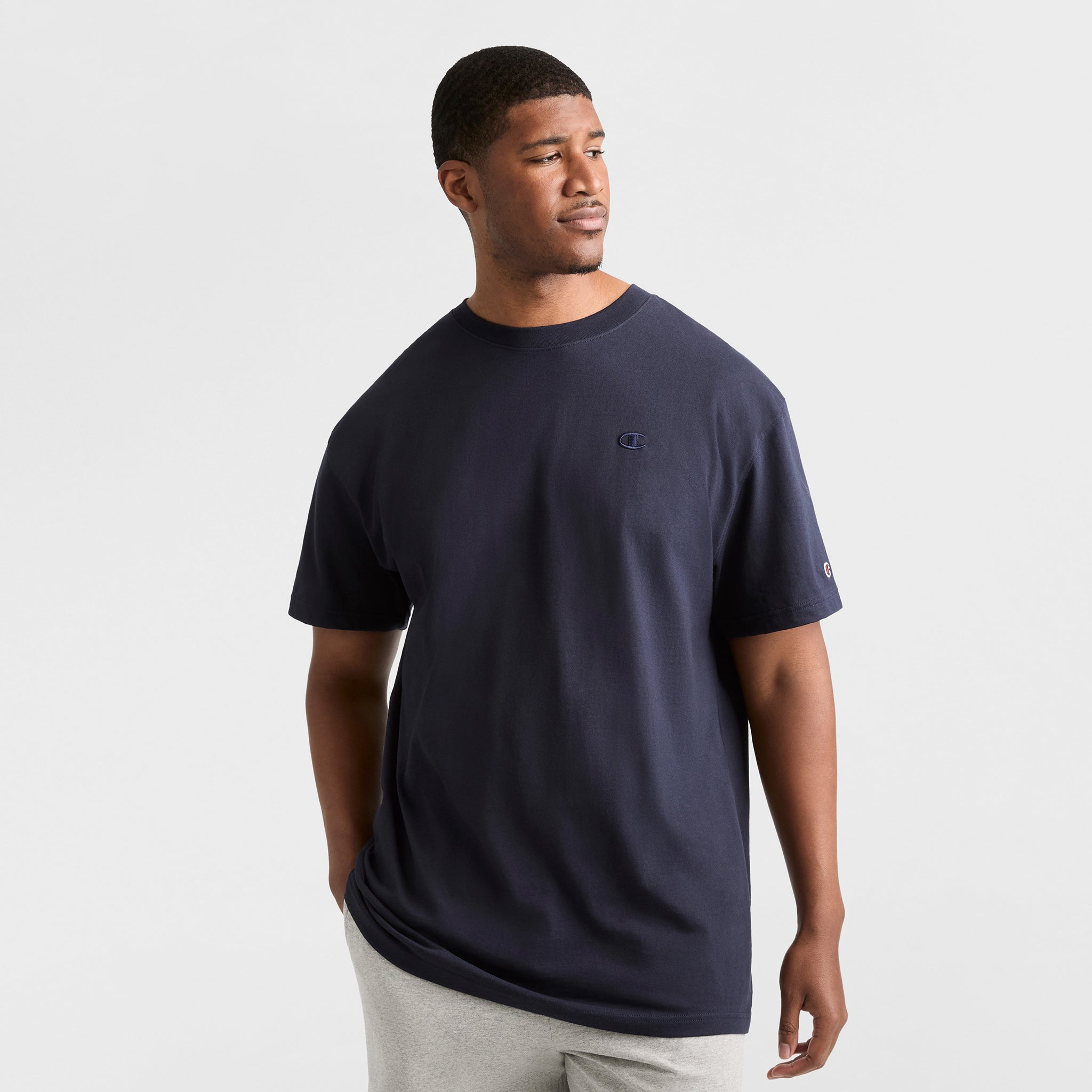 Lサイズ / CHAMPION / HEAVY WEIGHT T-SHIRT Classic T-Shirt, C Logo - Big & Tall - Champion