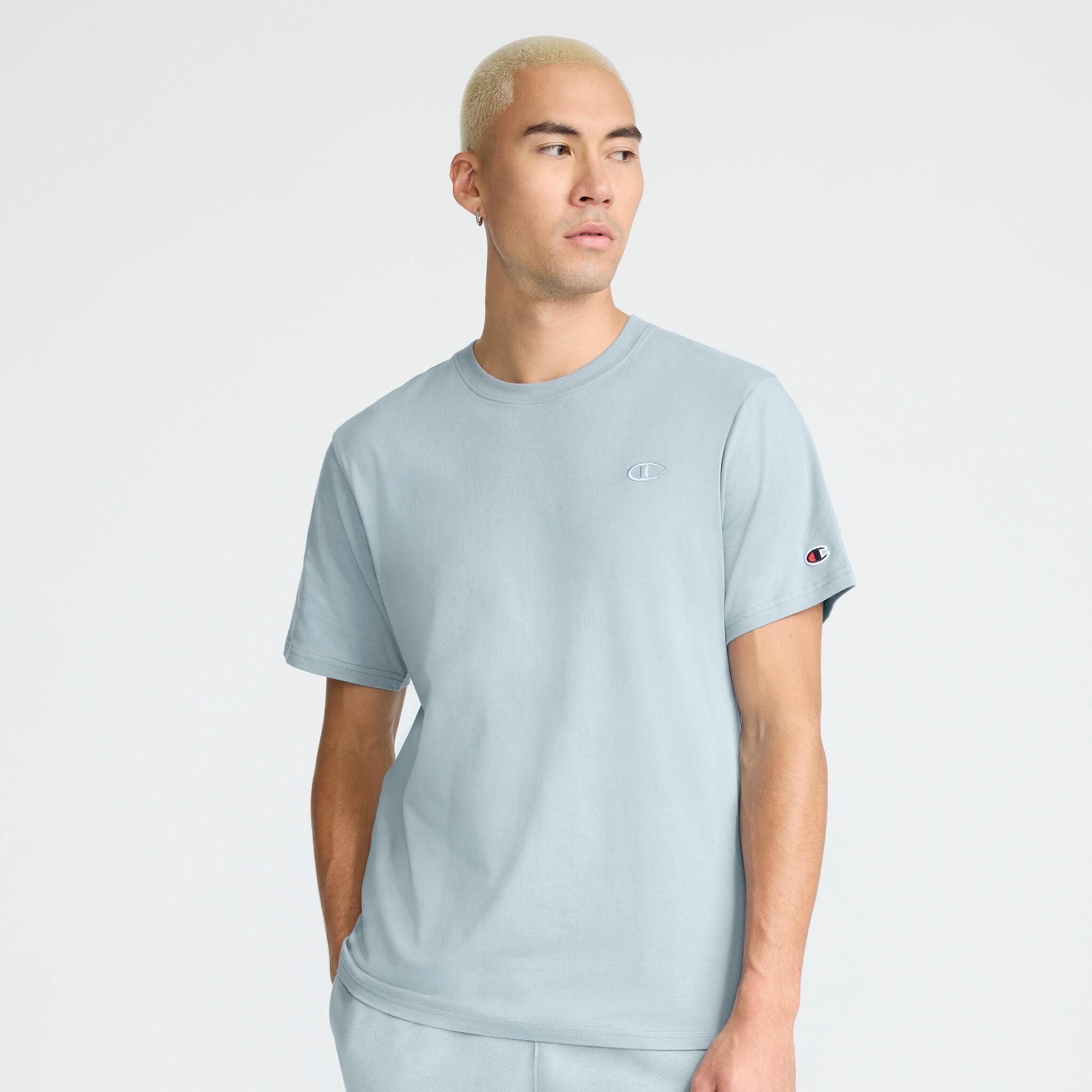 Champion Classic T-Shirt, C Logo in Cloudy Blue