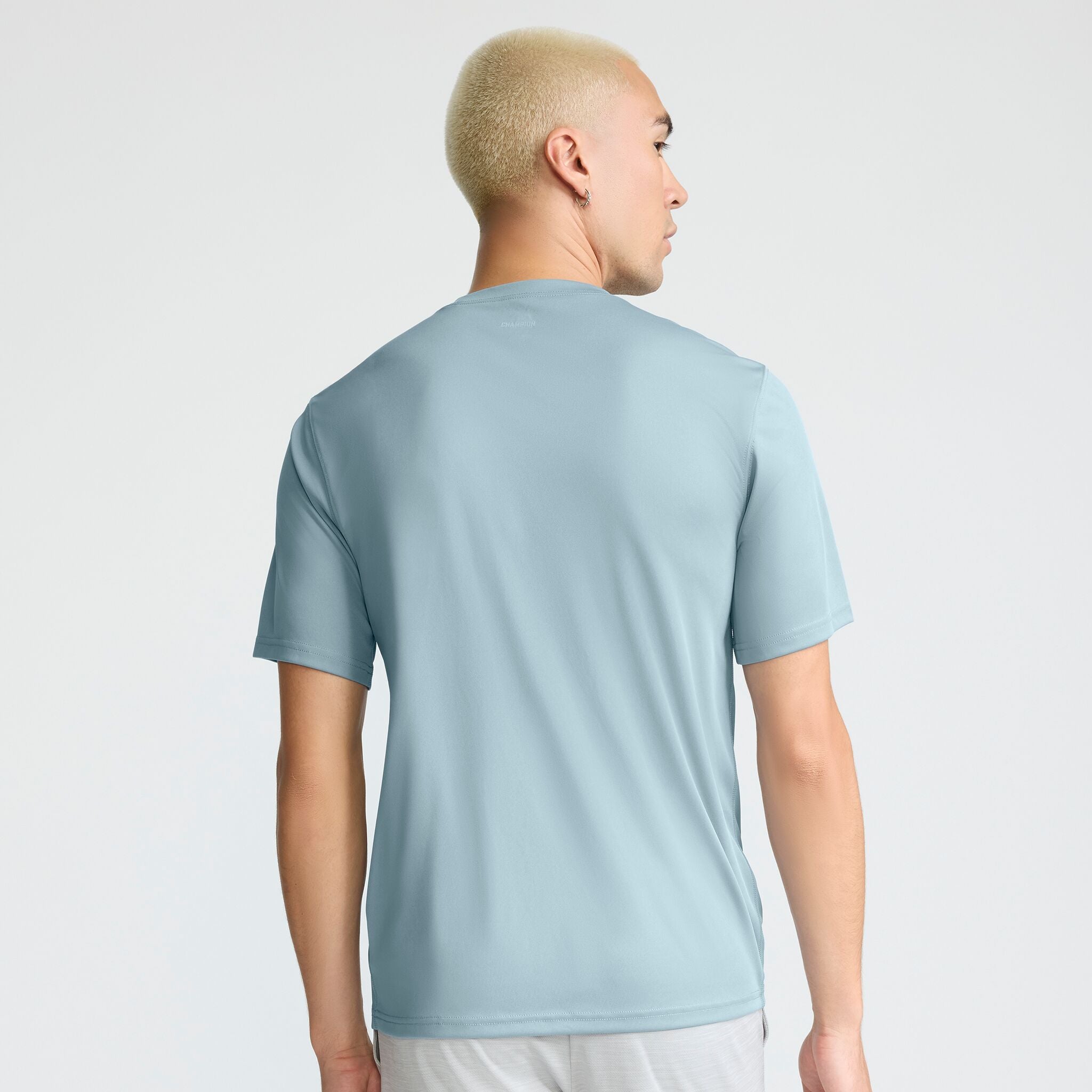 Champion Sport T-Shirt, Reflective C Logo in Cloudy Blue