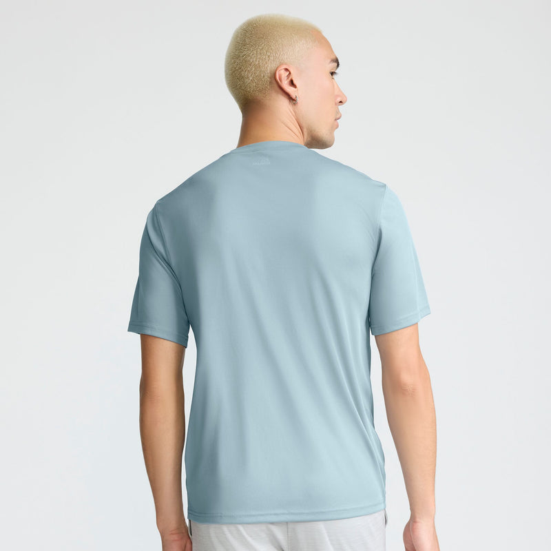 Champion Sport T-Shirt, Reflective C Logo in Cloudy Blue