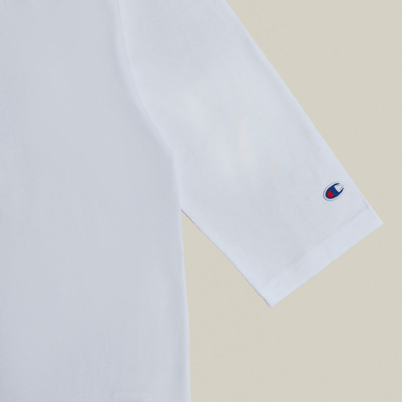 Champion USA 3/4 Sleeve Football T-Shirt in White