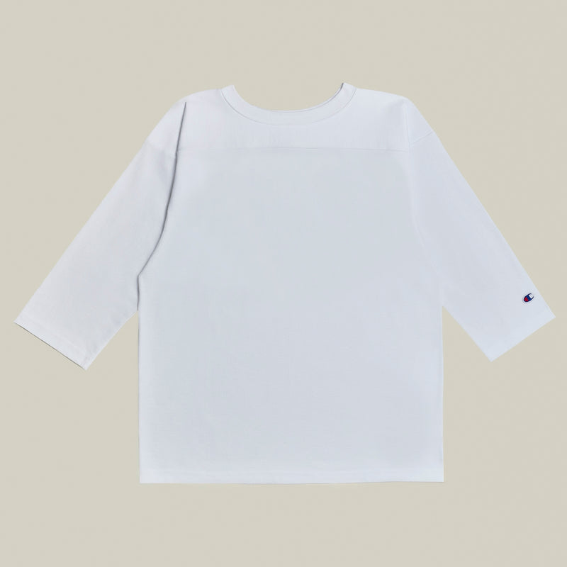 Champion USA 3/4 Sleeve Football T-Shirt in White