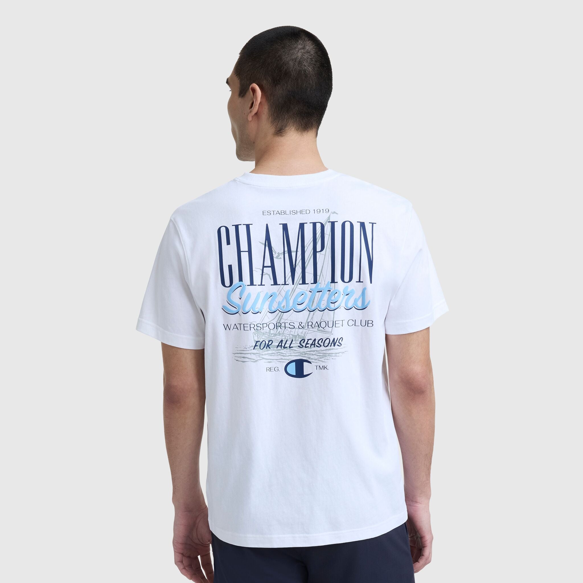 Sunsetters Graphic T-Shirt, C Logo – Champion