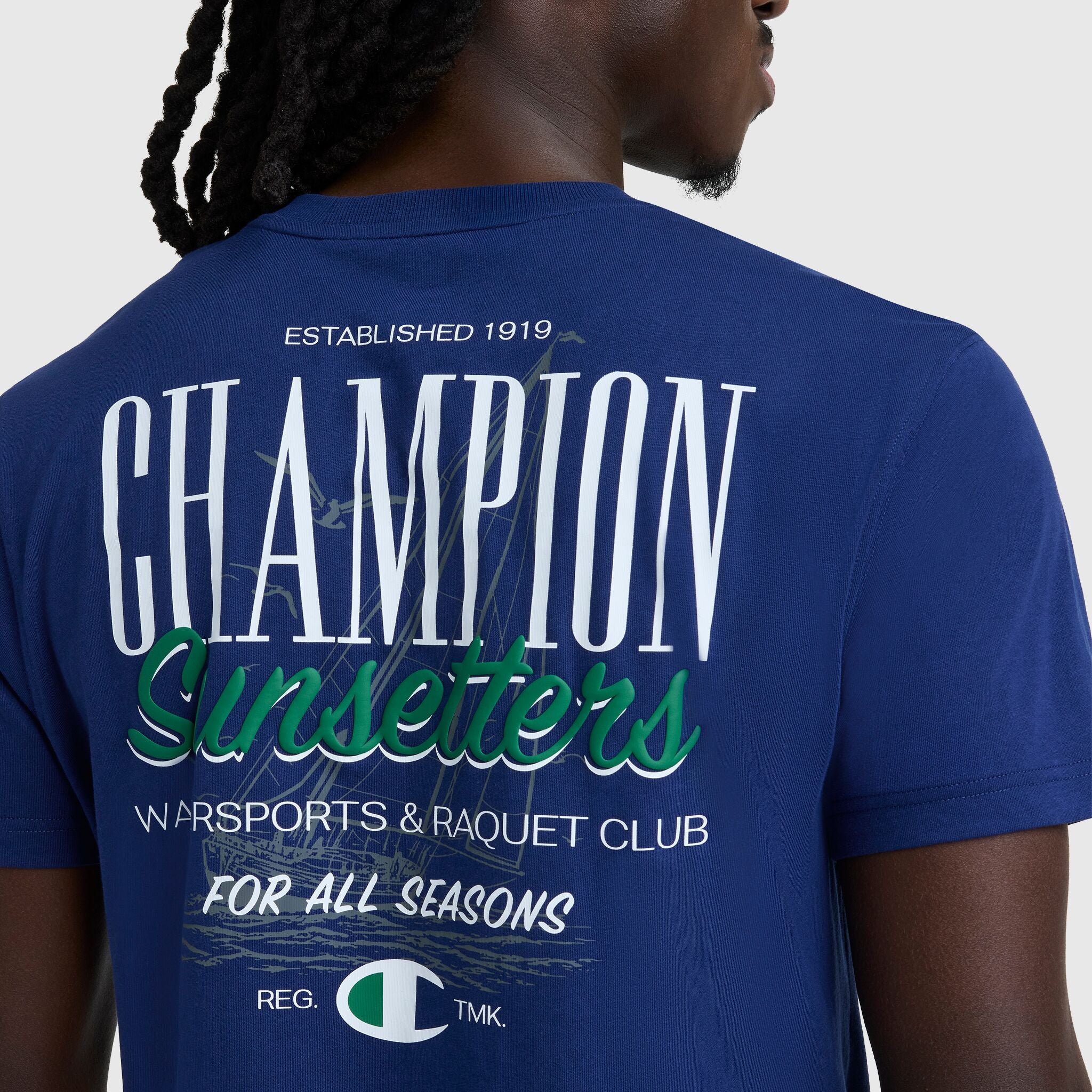 Sunsetters Graphic T-Shirt, C Logo – Champion