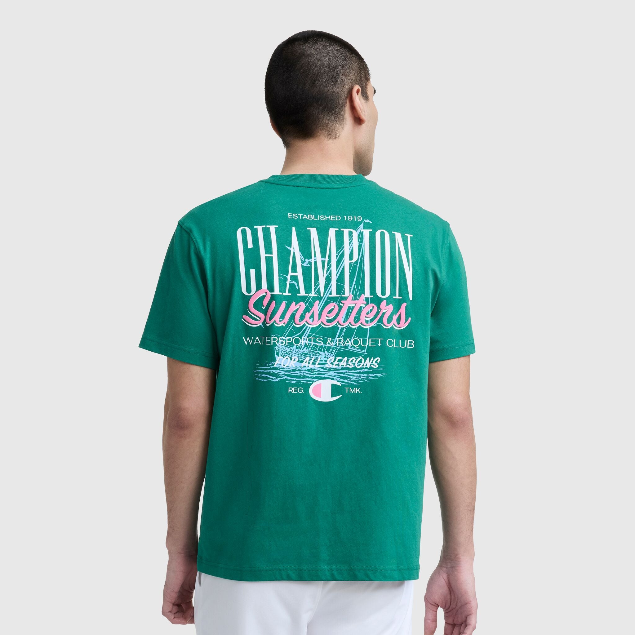 Sunsetters Graphic T-Shirt, C Logo – Champion