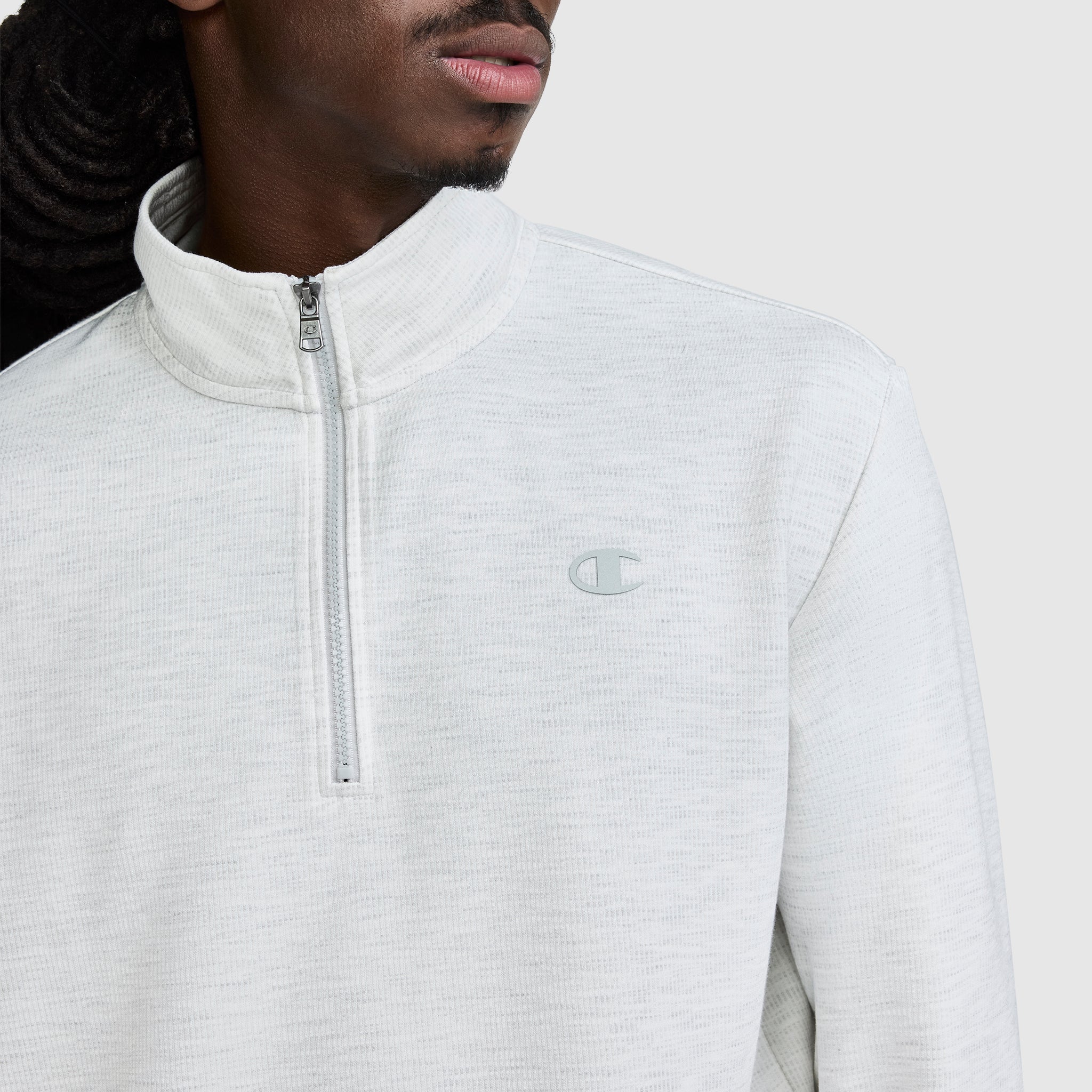 Sport Long Sleeve 1/4 Zip Mockneck, C Logo – Champion