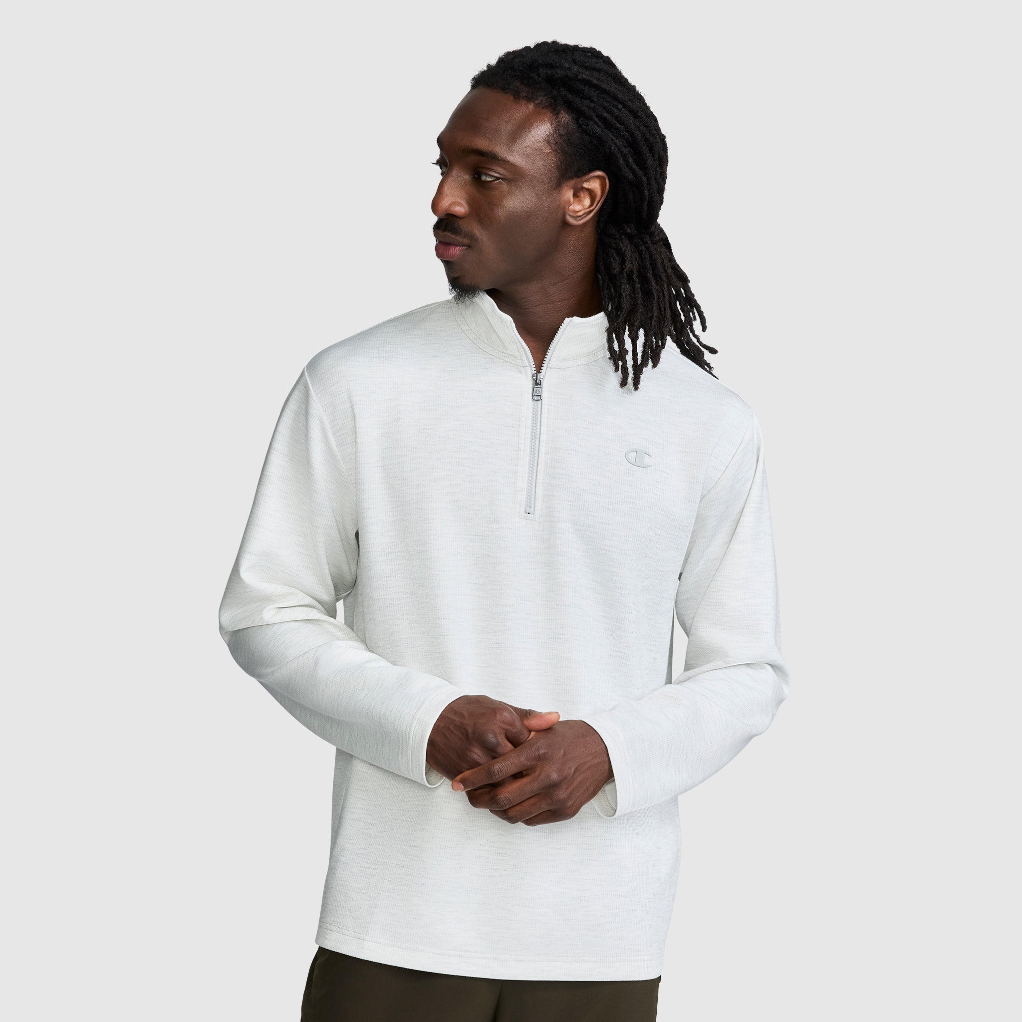 Ｐ＆Ｍ Sport Long Sleeve 1/4 Zip Mockneck, C Logo – Champion