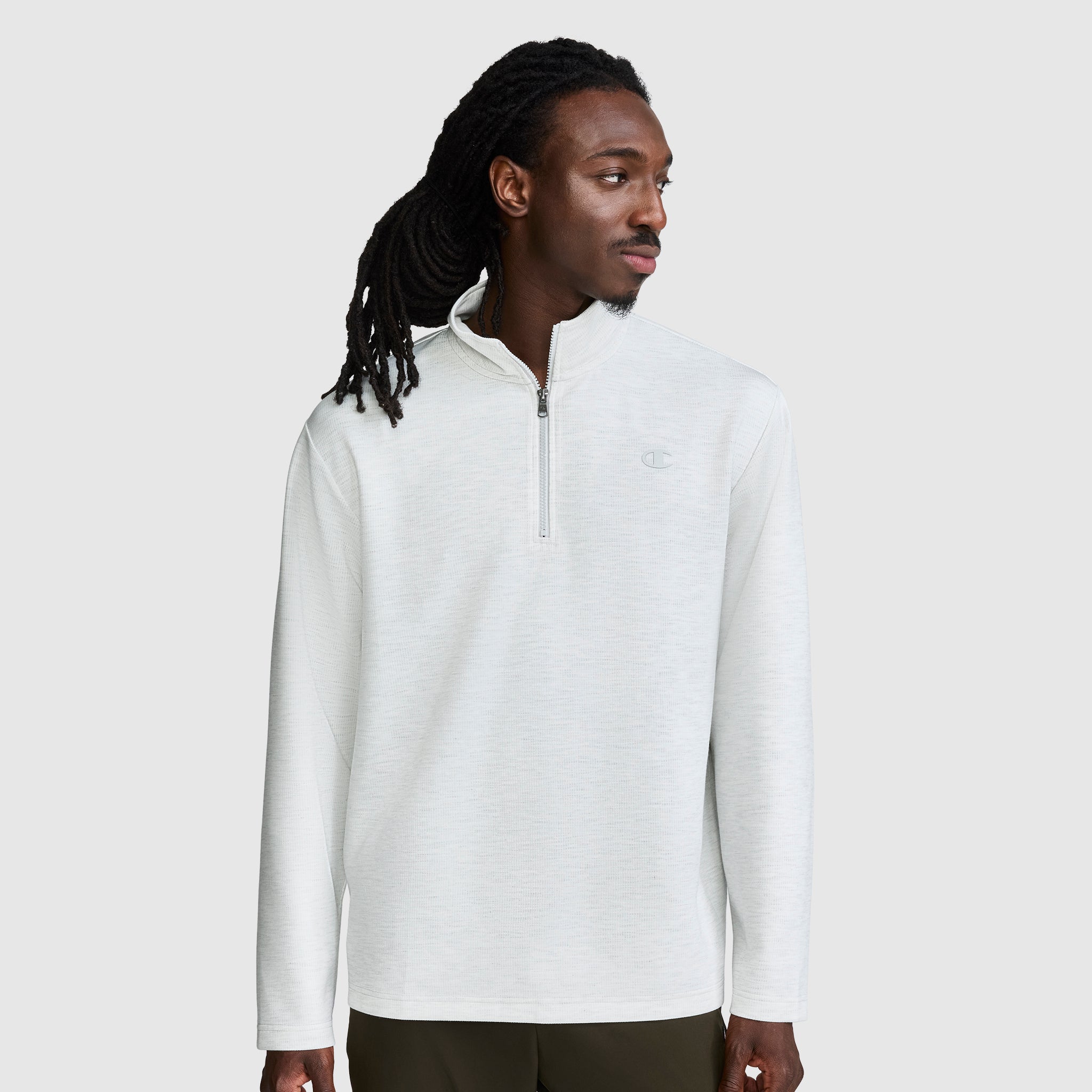 Sport Long Sleeve 1/4 Zip Mockneck, C Logo – Champion