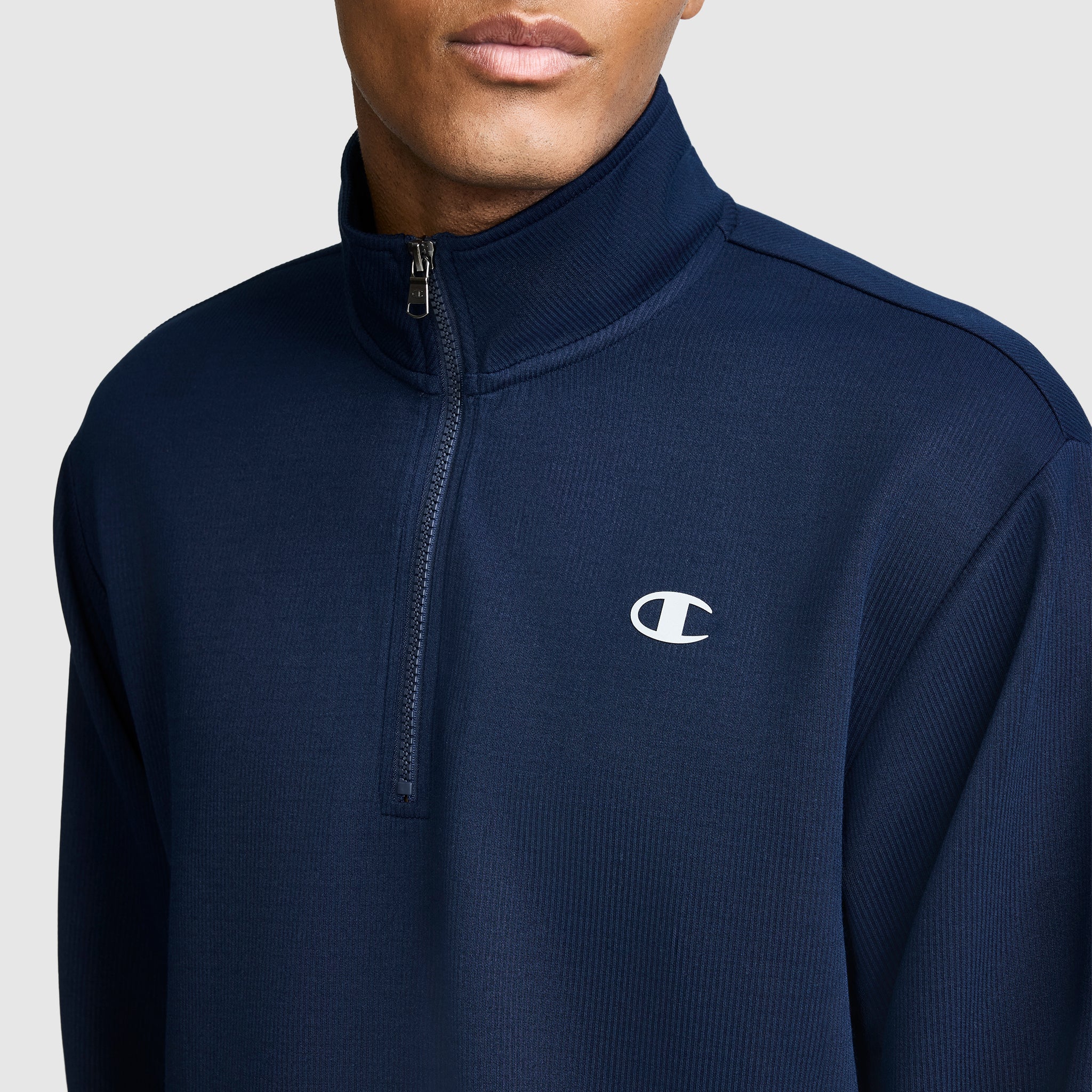 Sport Long Sleeve 1/4 Zip Mockneck, C Logo – Champion