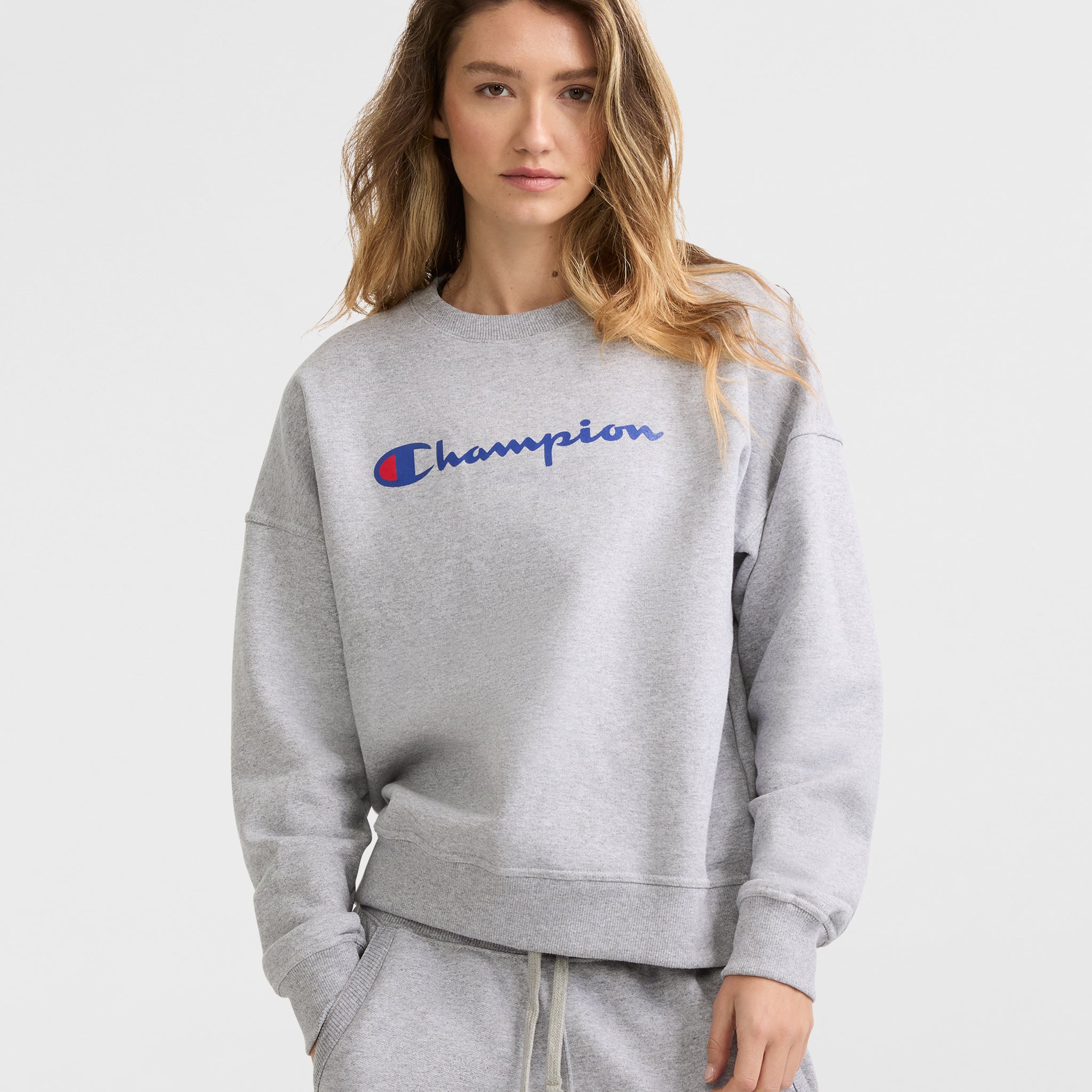 Powerblend Crewneck Sweatshirt, Script Logo - Main Image
