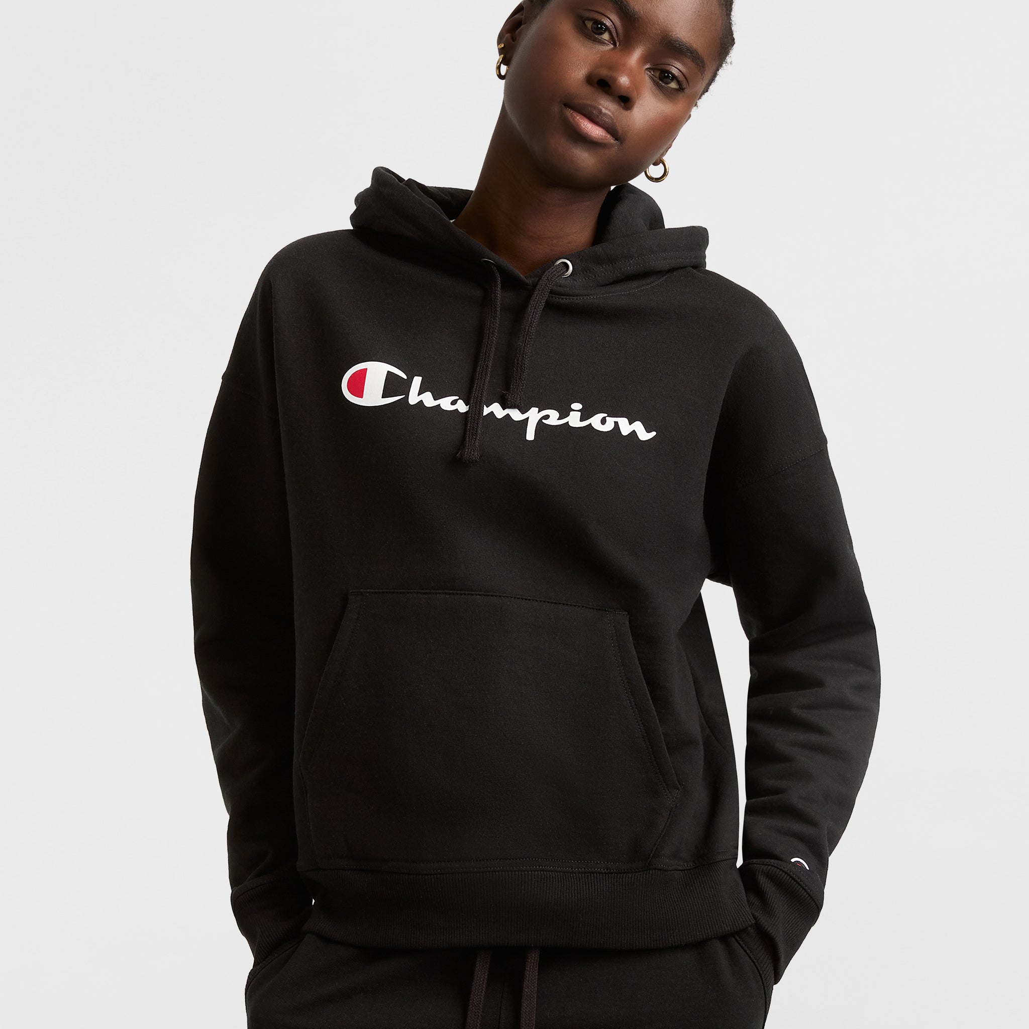 Powerblend Hoodie, Script Logo - Main Image