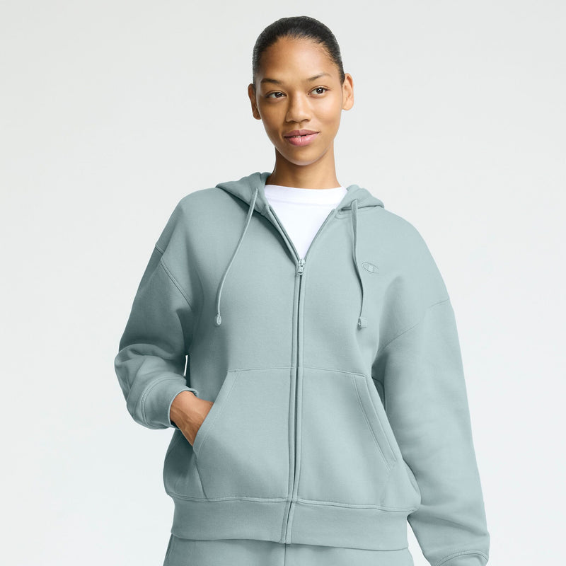 Powerblend Zip-Up Hoodie, C Logo