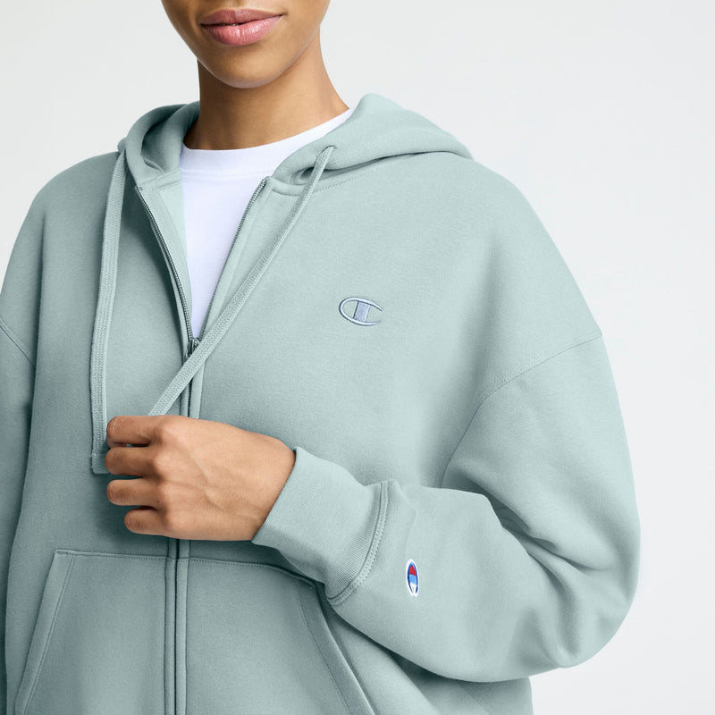 Powerblend Zip-Up Hoodie, C Logo