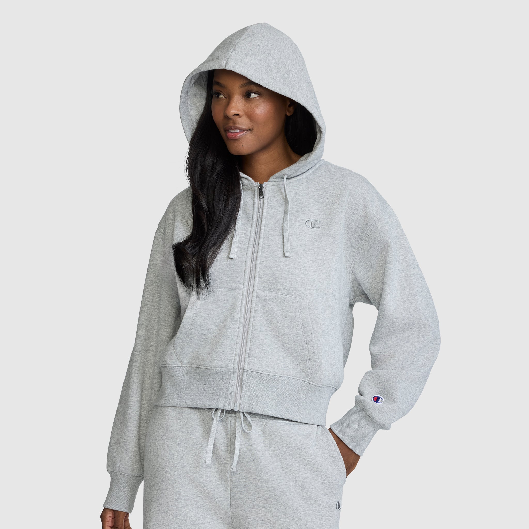 Champion グレー ビスチェ ONE SIZE Cropped Zip-Up Hoodie – Champion