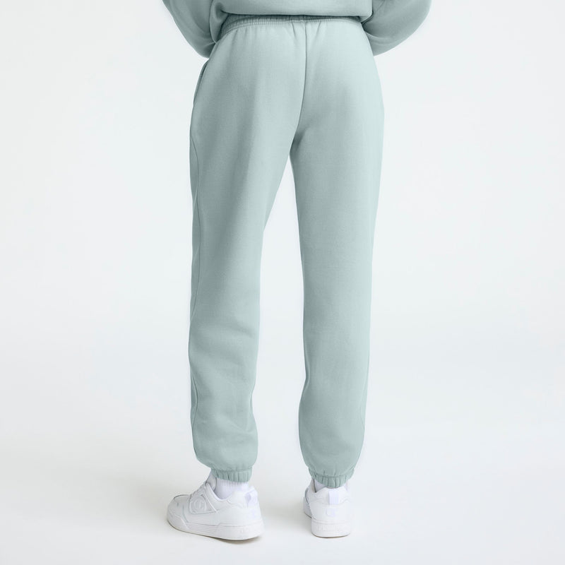 Champion Powerblend Oversized Sweatpants, C Logo in Cloudy Blue