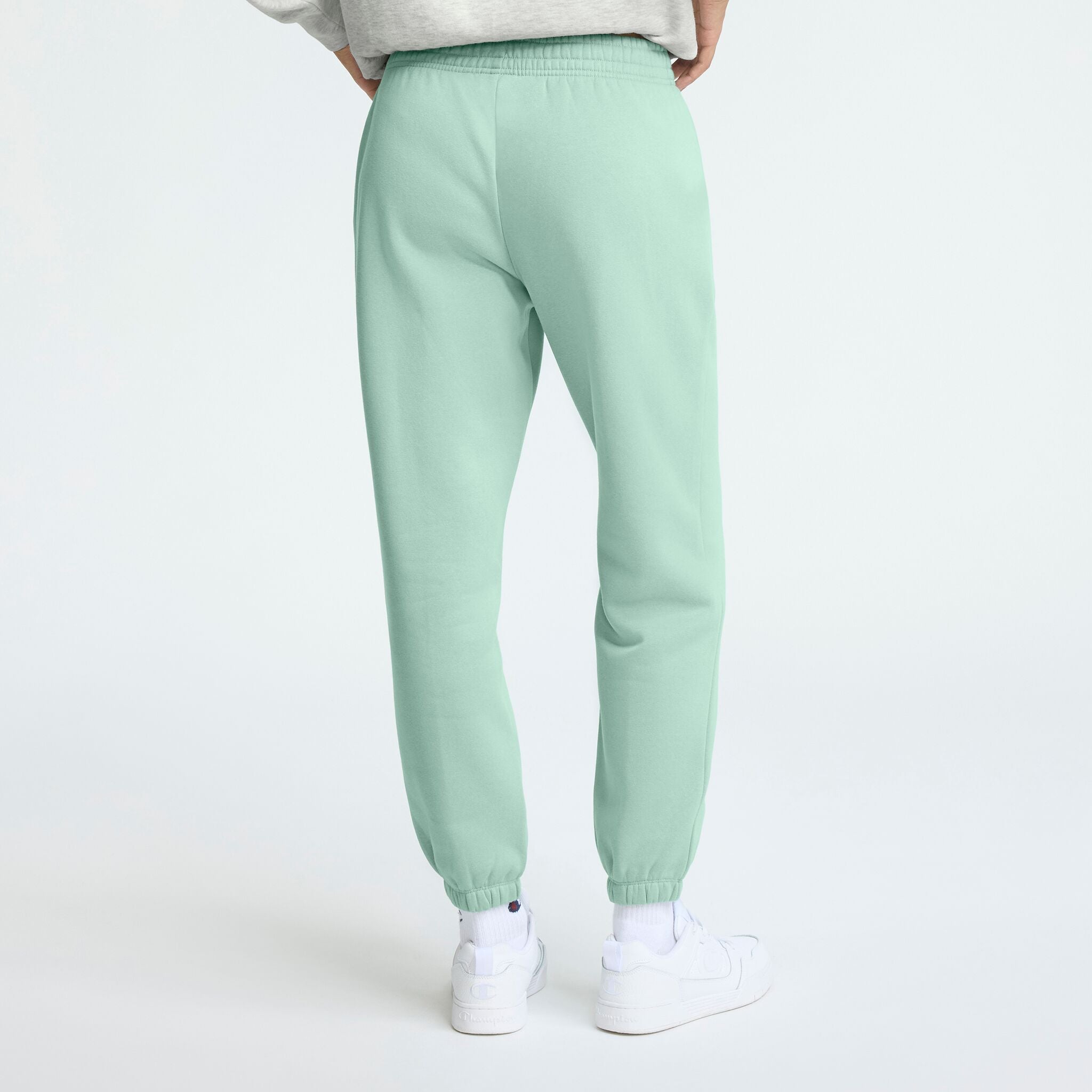 Champion Powerblend Oversized Sweatpants, C Logo in Beach Bungalow Blue