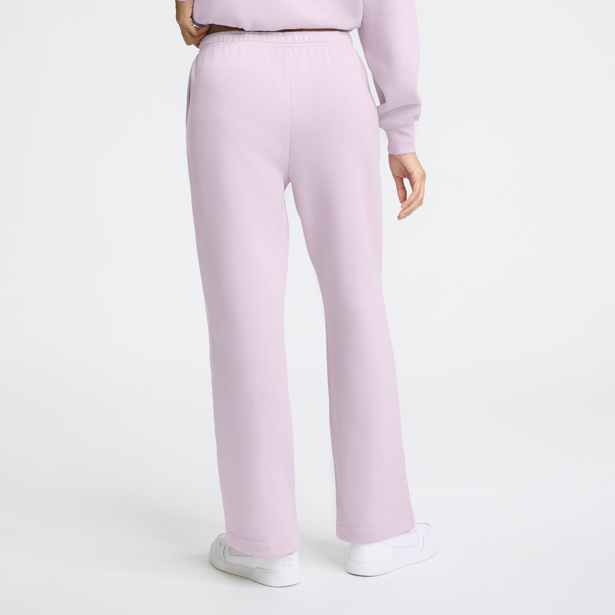 Champion Powerblend Straight Hem Sweatpants in Lavender Frost