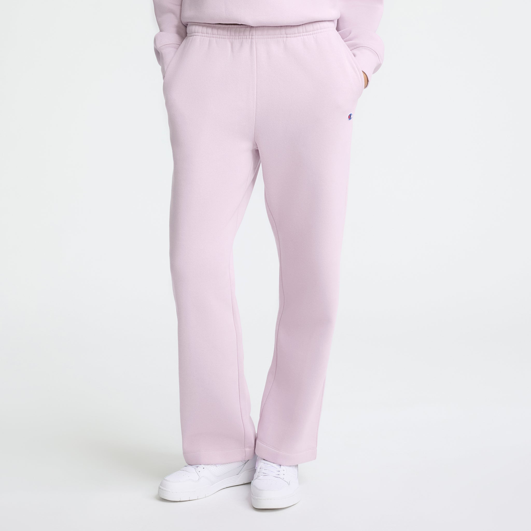 Champion Powerblend Straight Hem Sweatpants in Lavender Frost