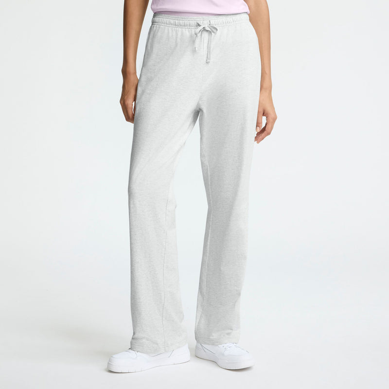 Champion Lightweight Lounge Pants, C Logo in Platinum Silver Heather