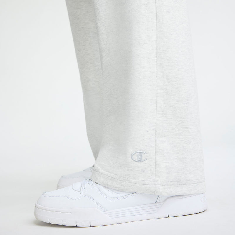 Champion Lightweight Lounge Pants, C Logo in Platinum Silver Heather