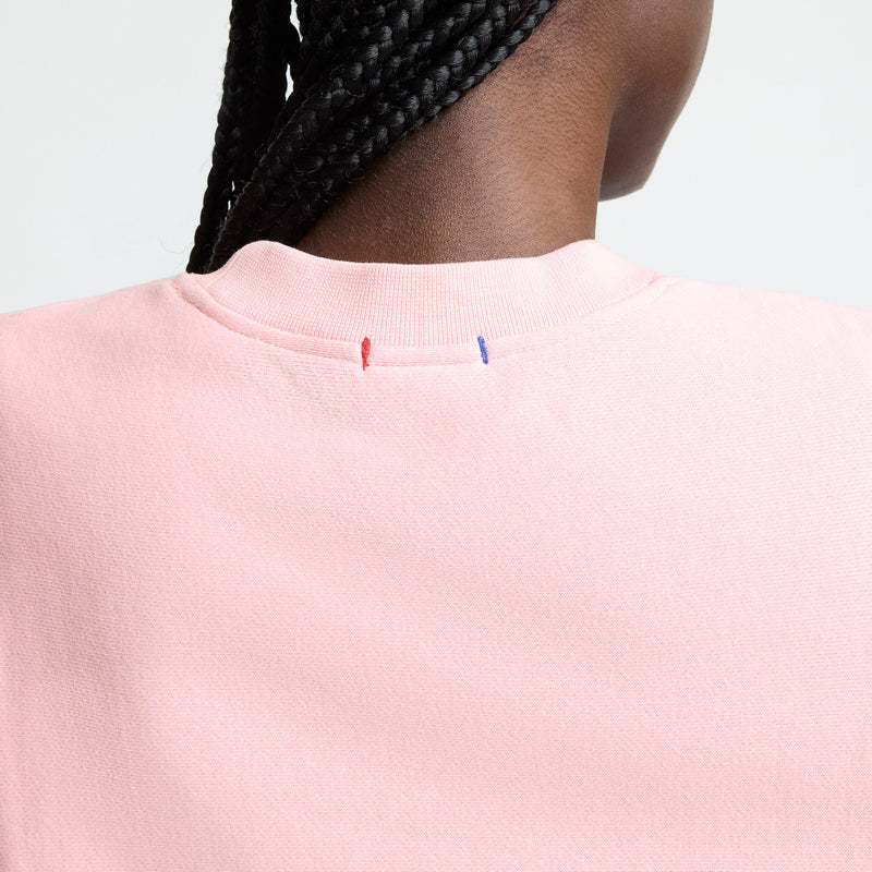 Champion Essentials Reverse Weave Crewneck Sweatshirt in Coral Glow