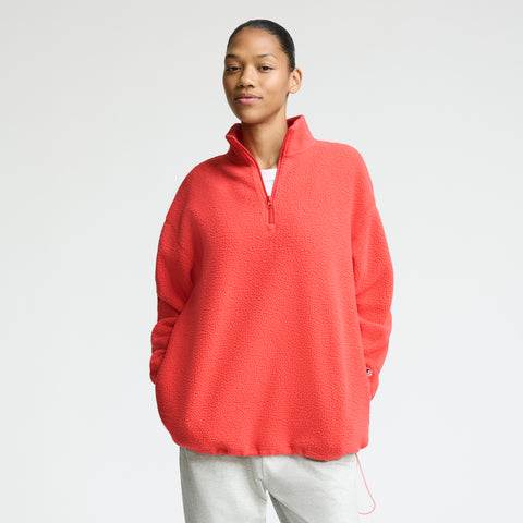 Champion Ski Patrol Polar Fleece 1/2 Zip in Cayenne