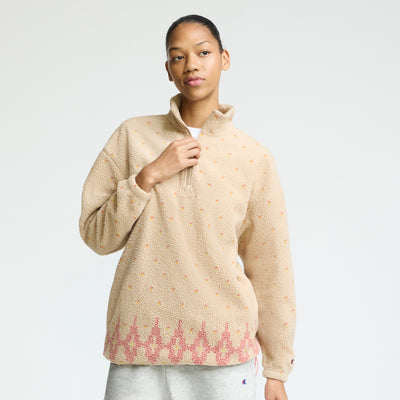 Champion Ski Patrol Polar Fleece 1/2 Zip in Champagne Frost