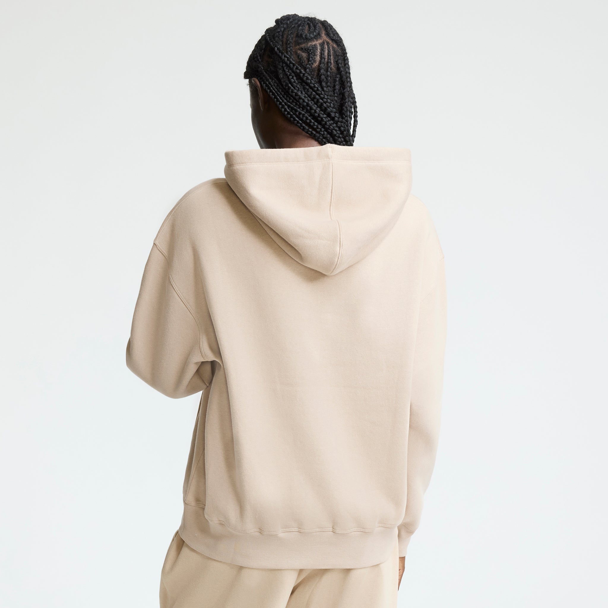 Champion Small C Freshman Powerblend Hoodie in Champagne Frost