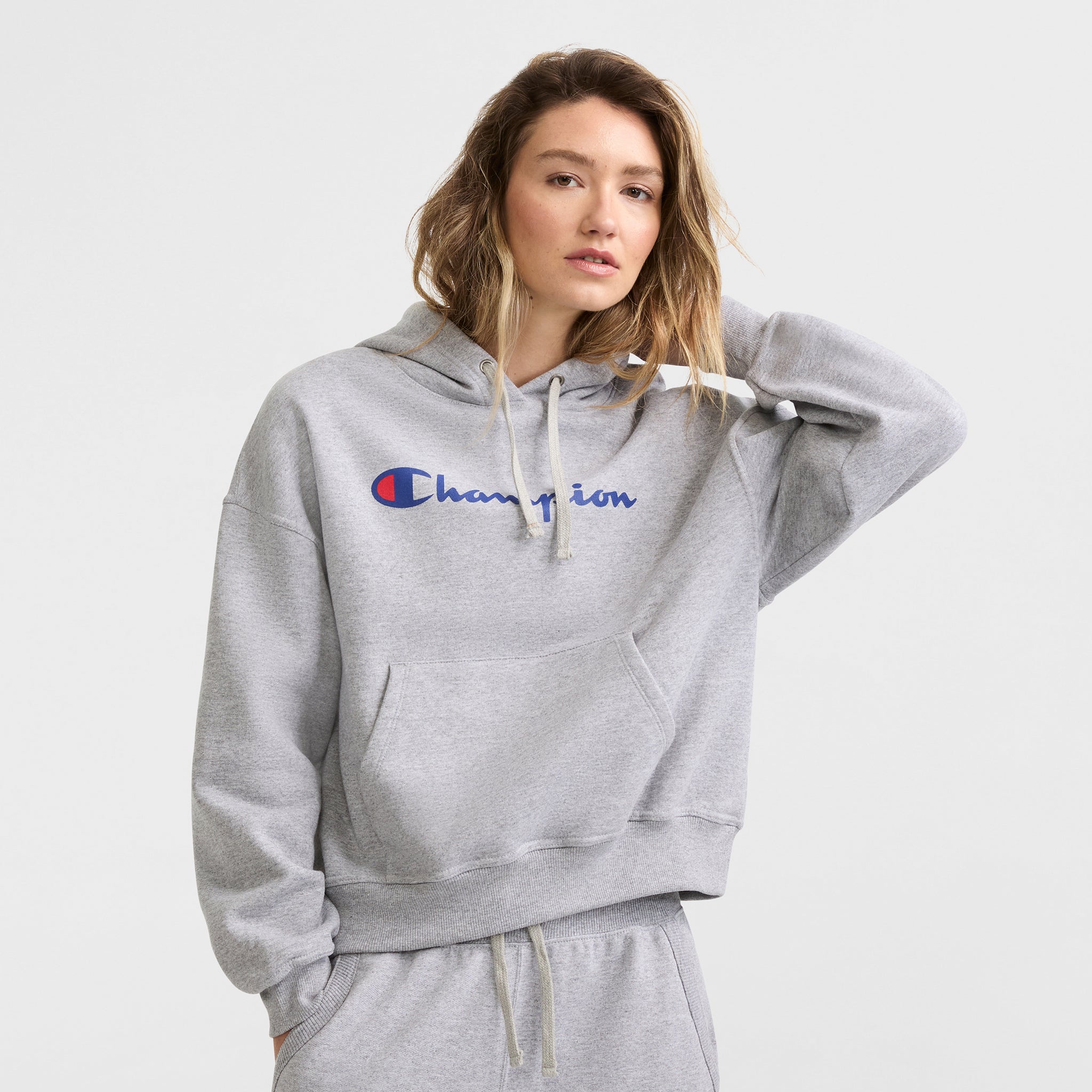 Champion / Team Hoodie BLUE GREY size Ｓ Powerblend Relaxed Hoodie – Champion